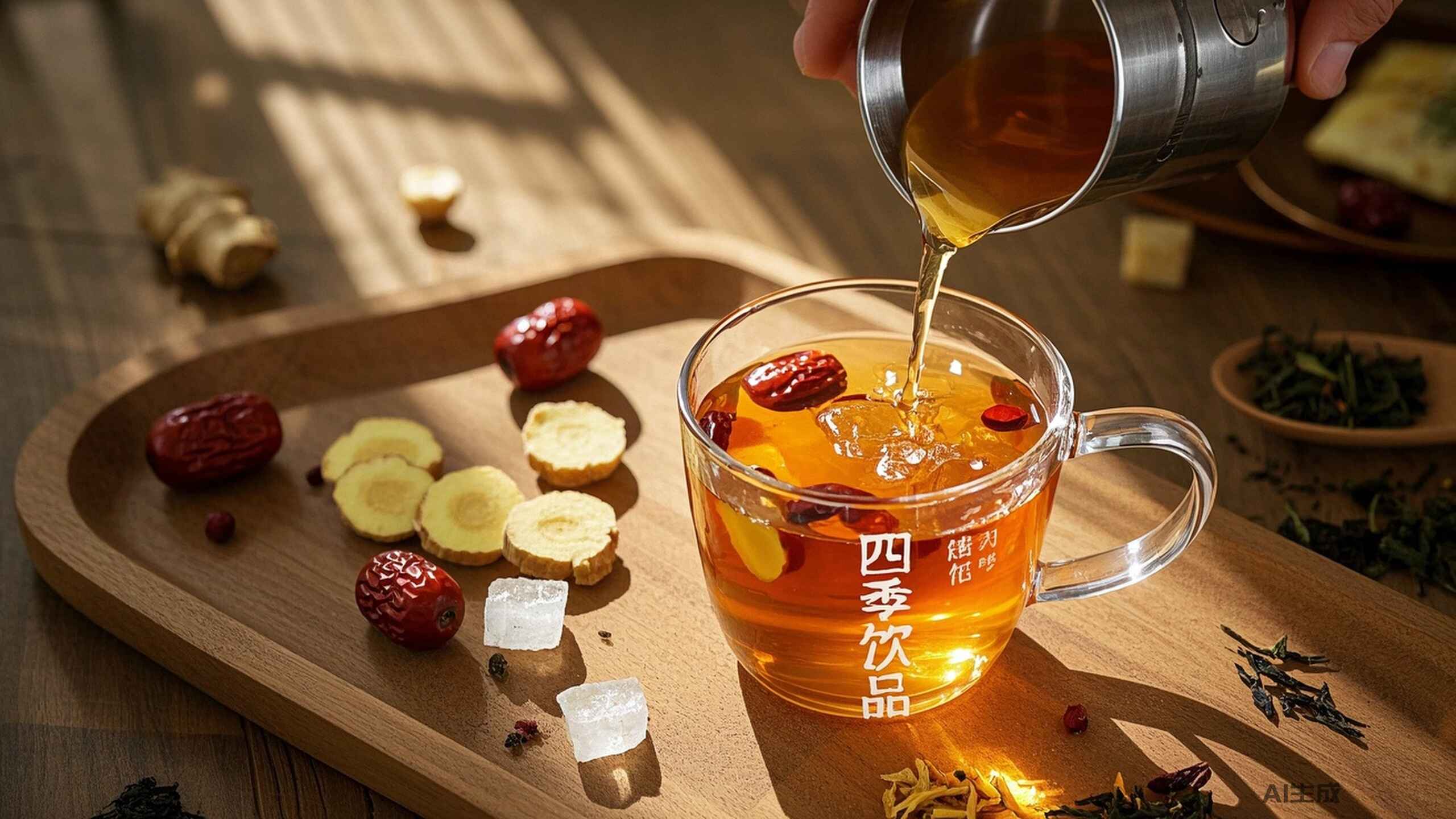 科普，四<span style="color: #da4707">季</span>姜枣茶：温暖与健康的完美搭配