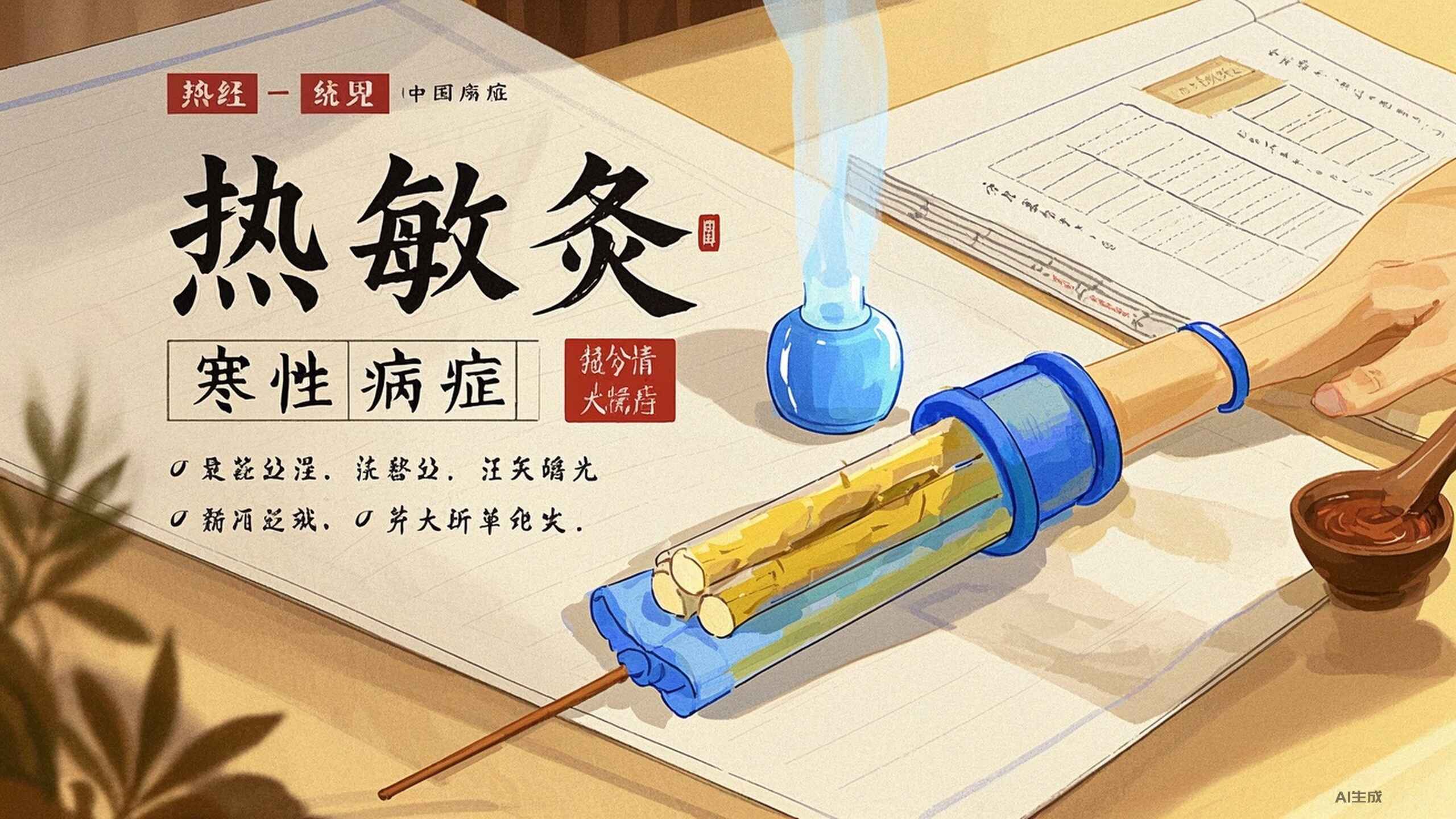 科普，热敏<span style="color: #da4707">灸</span>：应对寒性病症的温暖疗法