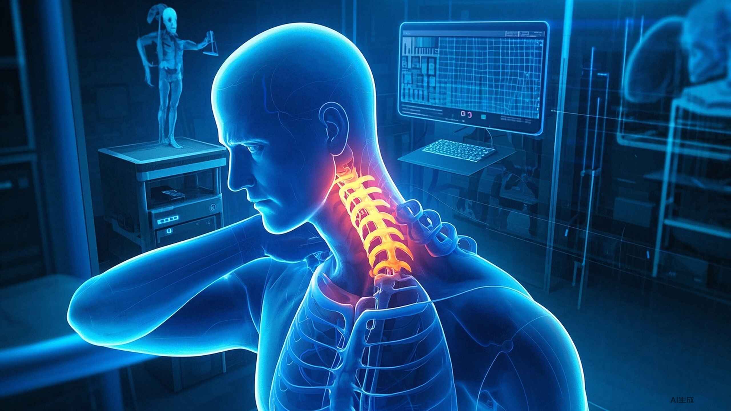 科普，颈椎间盘突出症：影响生活的隐秘健康威胁封面图