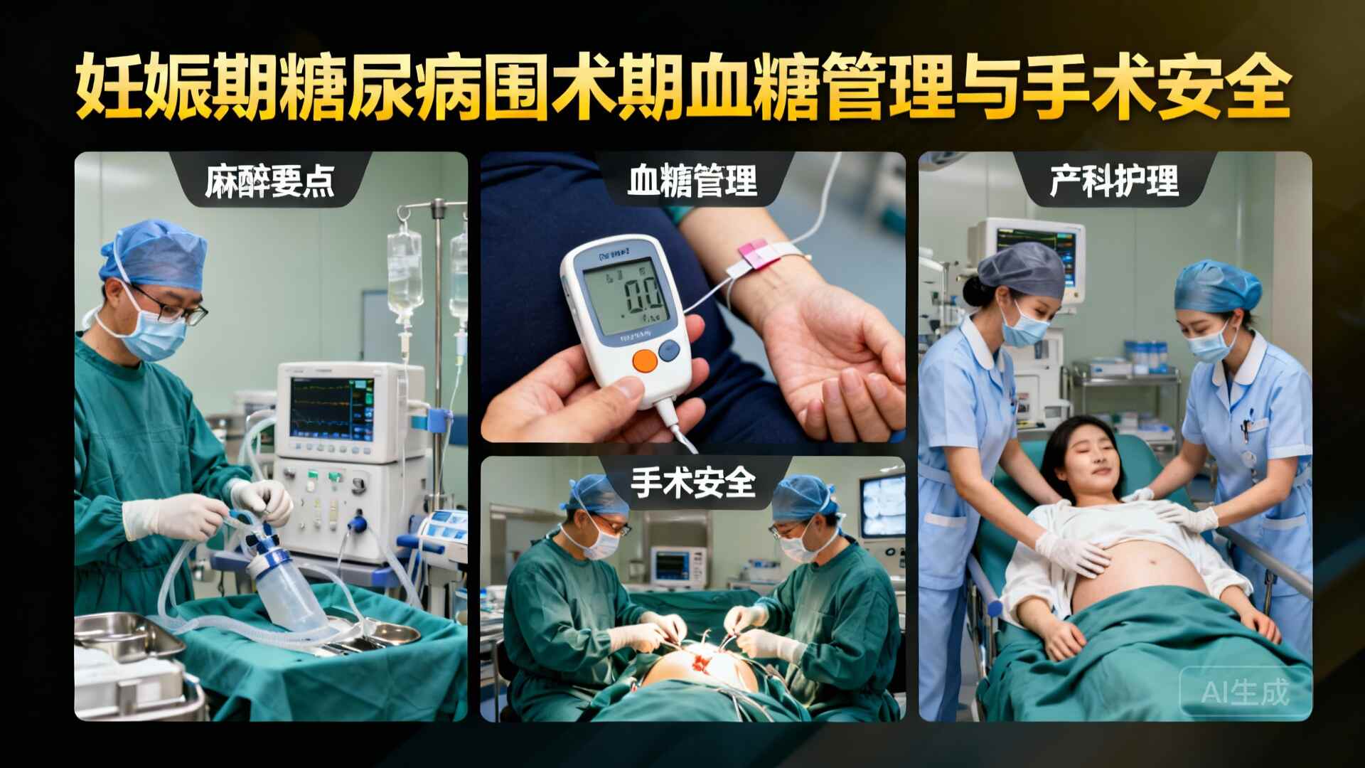 科普，<span style="color: #da4707">麻醉</span>在妊娠期<span style="color: #da4707">糖尿</span><span style="color: #da4707">病患者</span>手术中的应用与管理