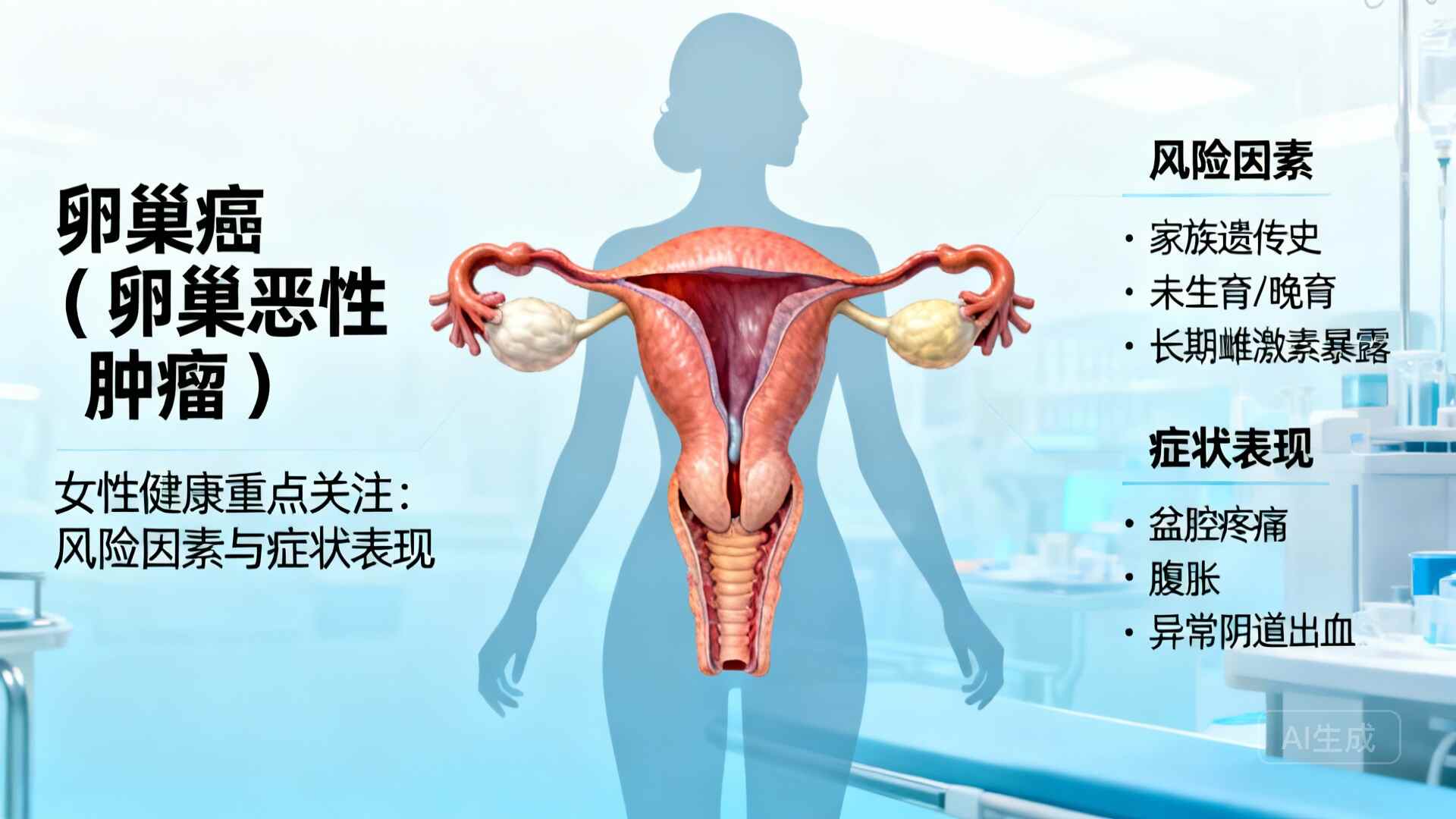 科普，深入了解卵巢恶性肿瘤：风险、症状与管理策略封面图