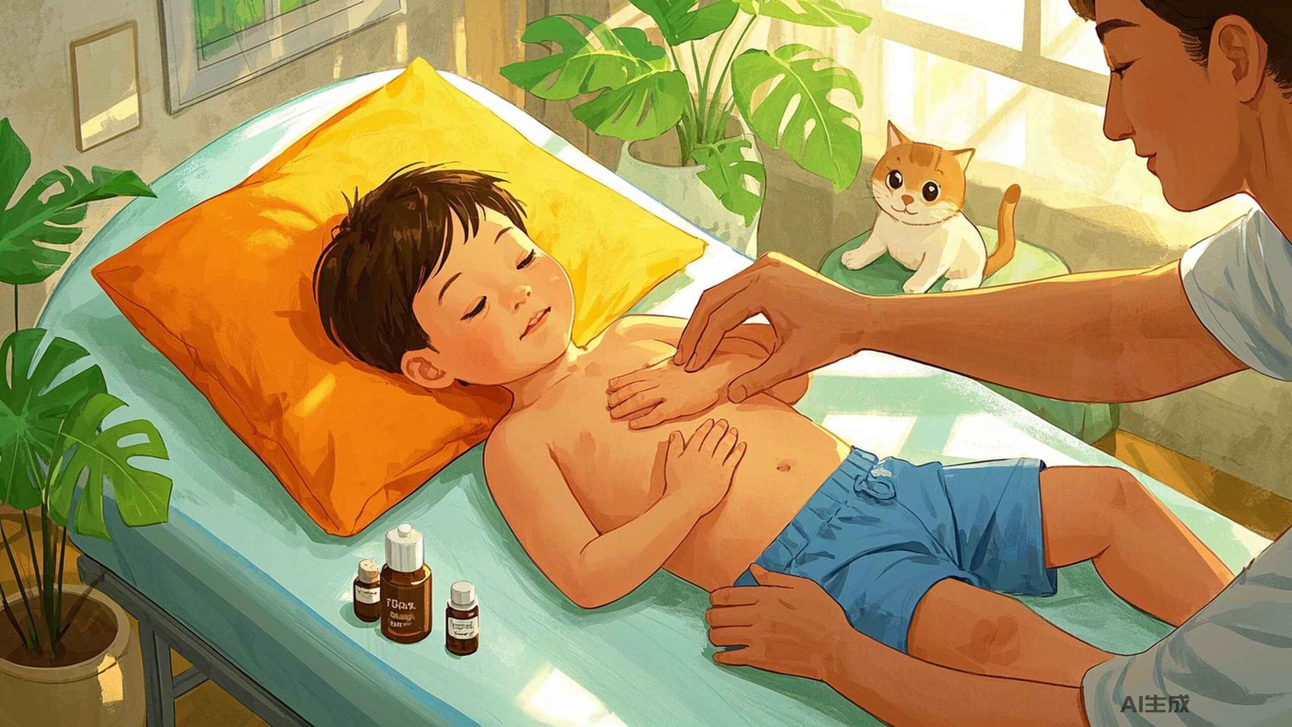 科普,小儿推拿:通过温和手法缓解儿童消化不良的有效方式