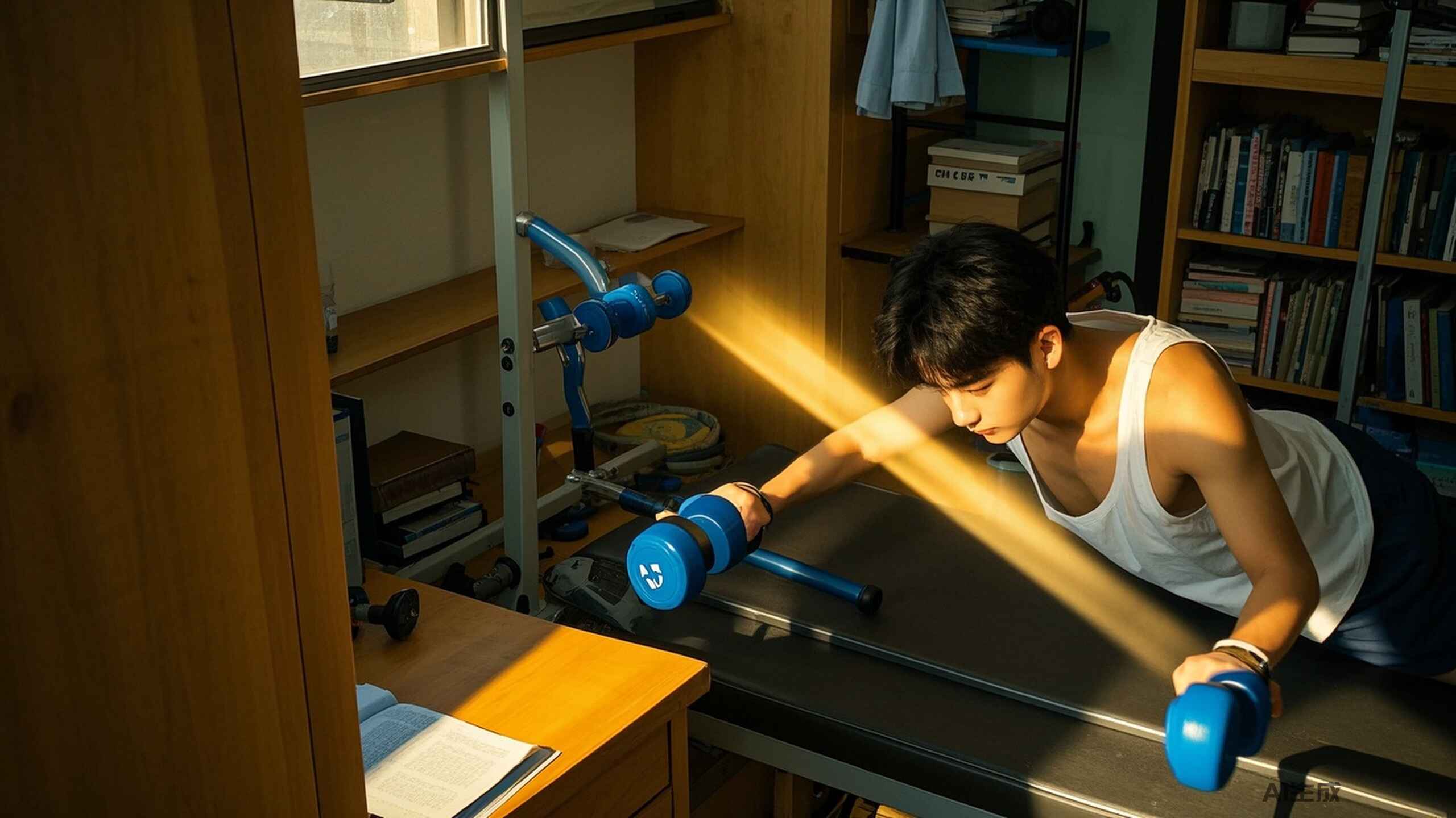 学生党如何在食堂吃饱的同时进行宿舍锻炼科学减重?