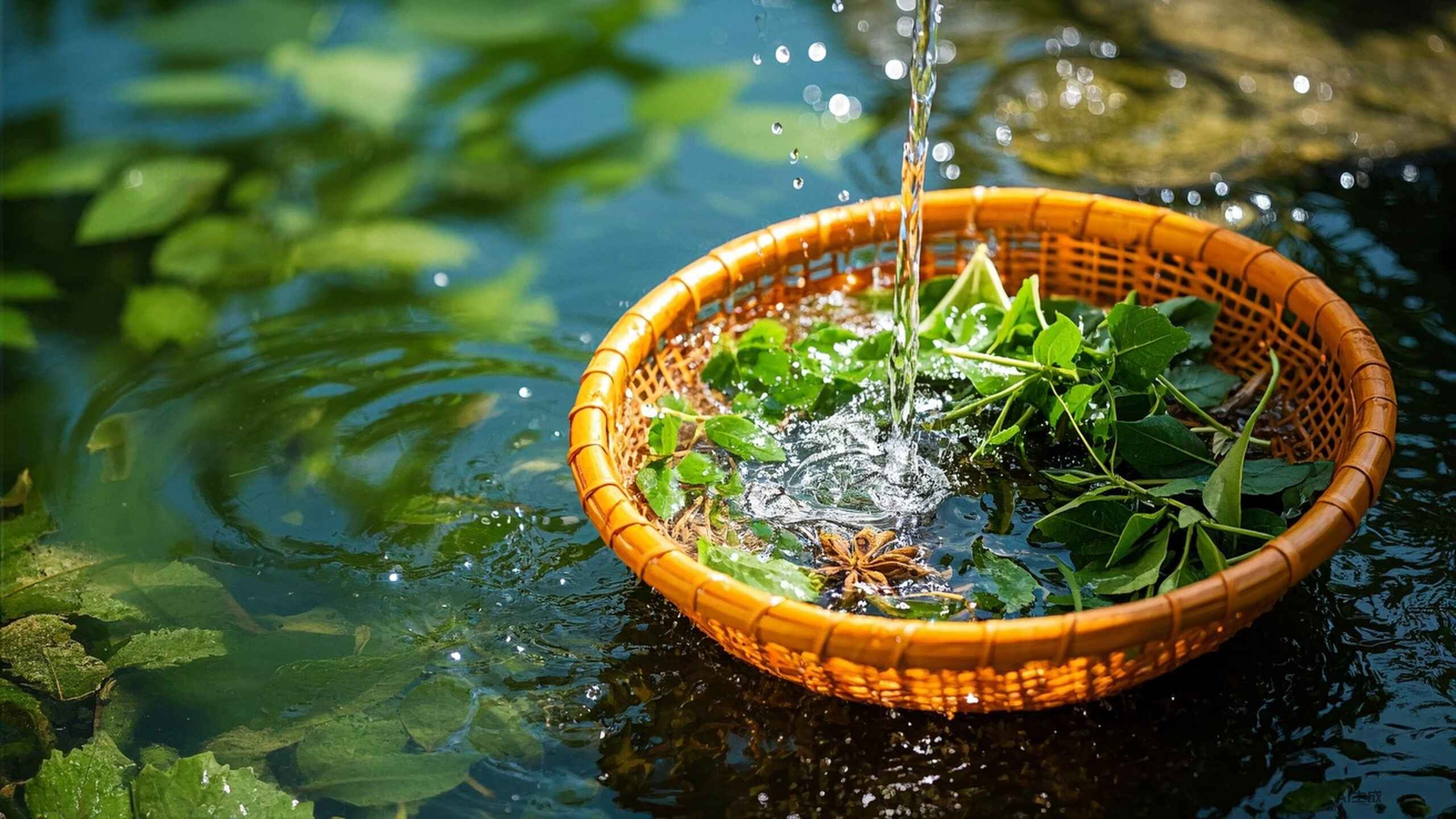 科普，<span style="color: #da4707">清</span>新藥材，清澈健康：科學清洗花葉類藥材的最佳策略