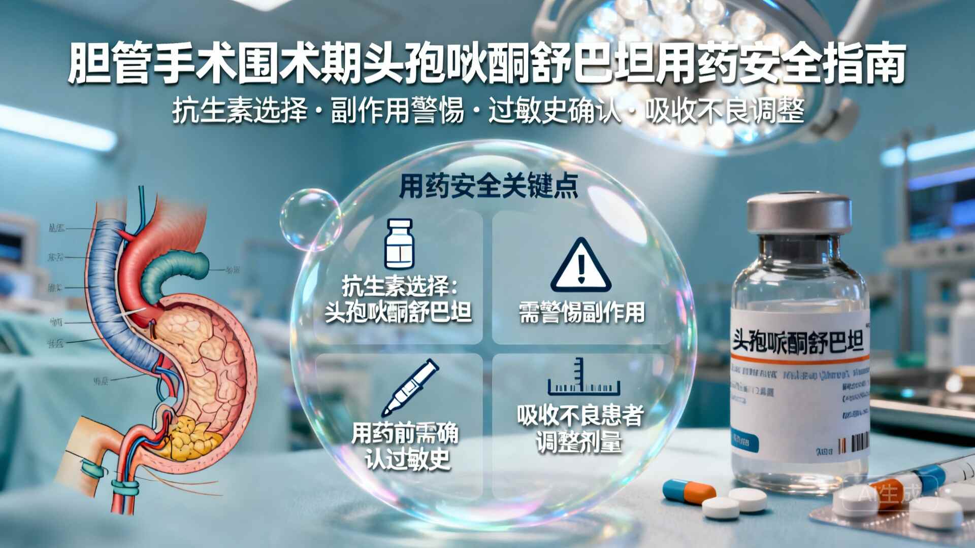 科普，胆管手术后护理必知：抗感染用药，真不是“打了就完事”封面图