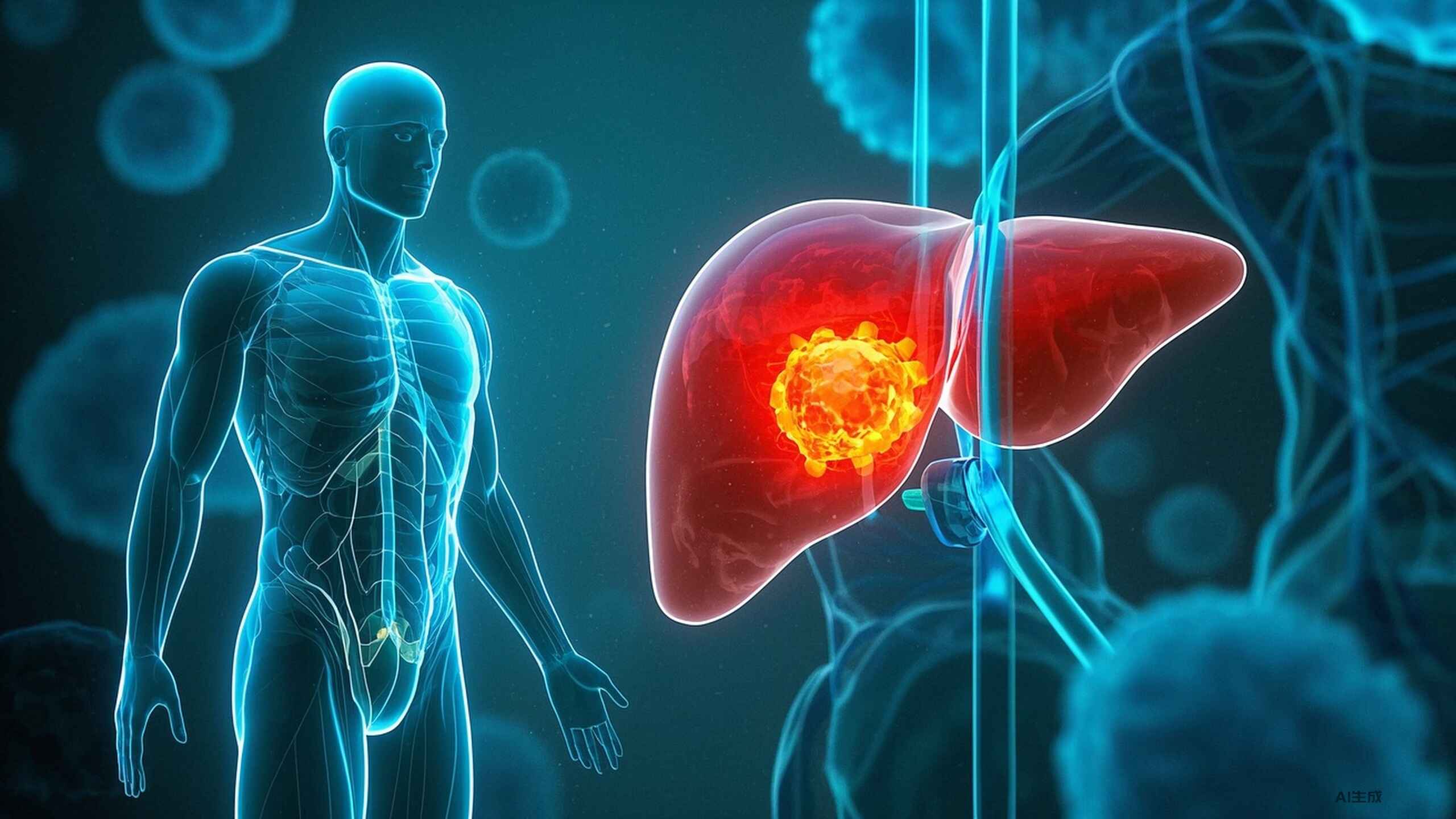 科普，肝癌：基础知识、症状、病因、诊断、治疗与生活管理指南封面图