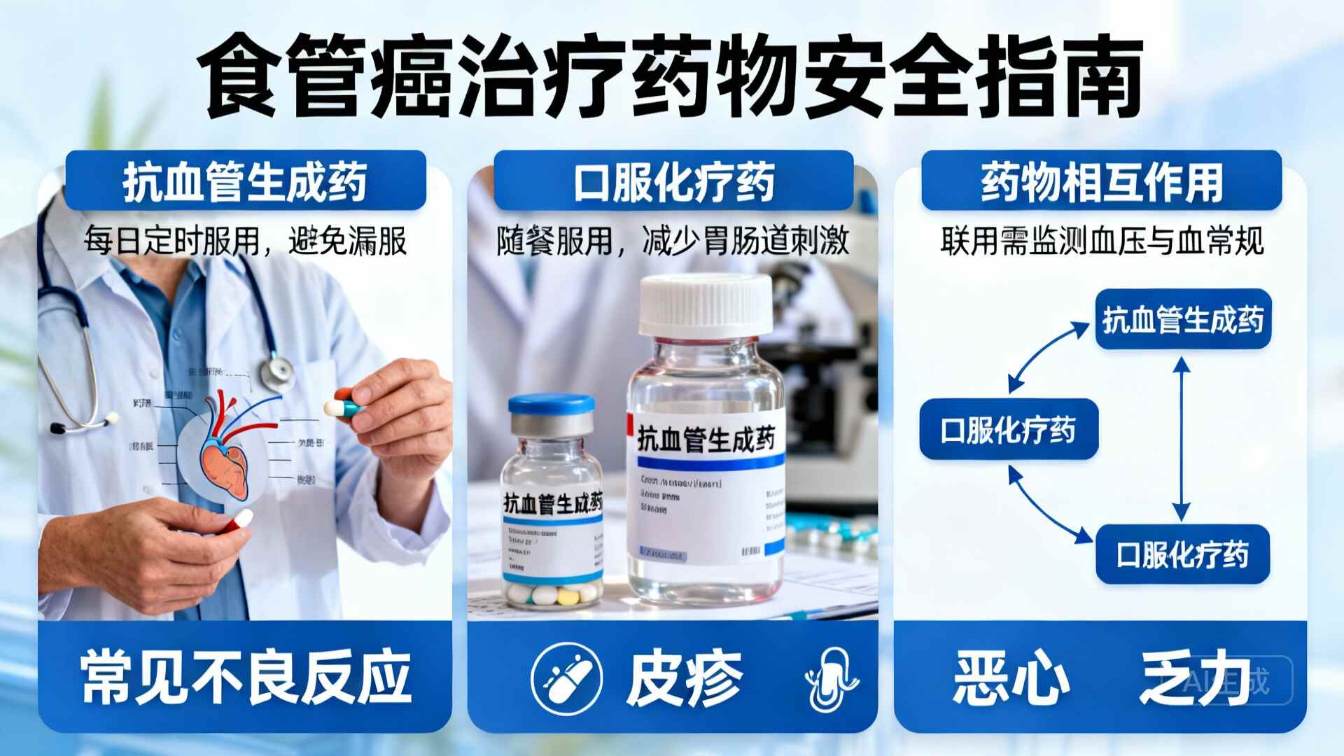 科普，食管癌维持治疗中<span style="color: #da4707">常见</span>药物：安全<span style="color: #da4707">用药</span>全指南 🩺