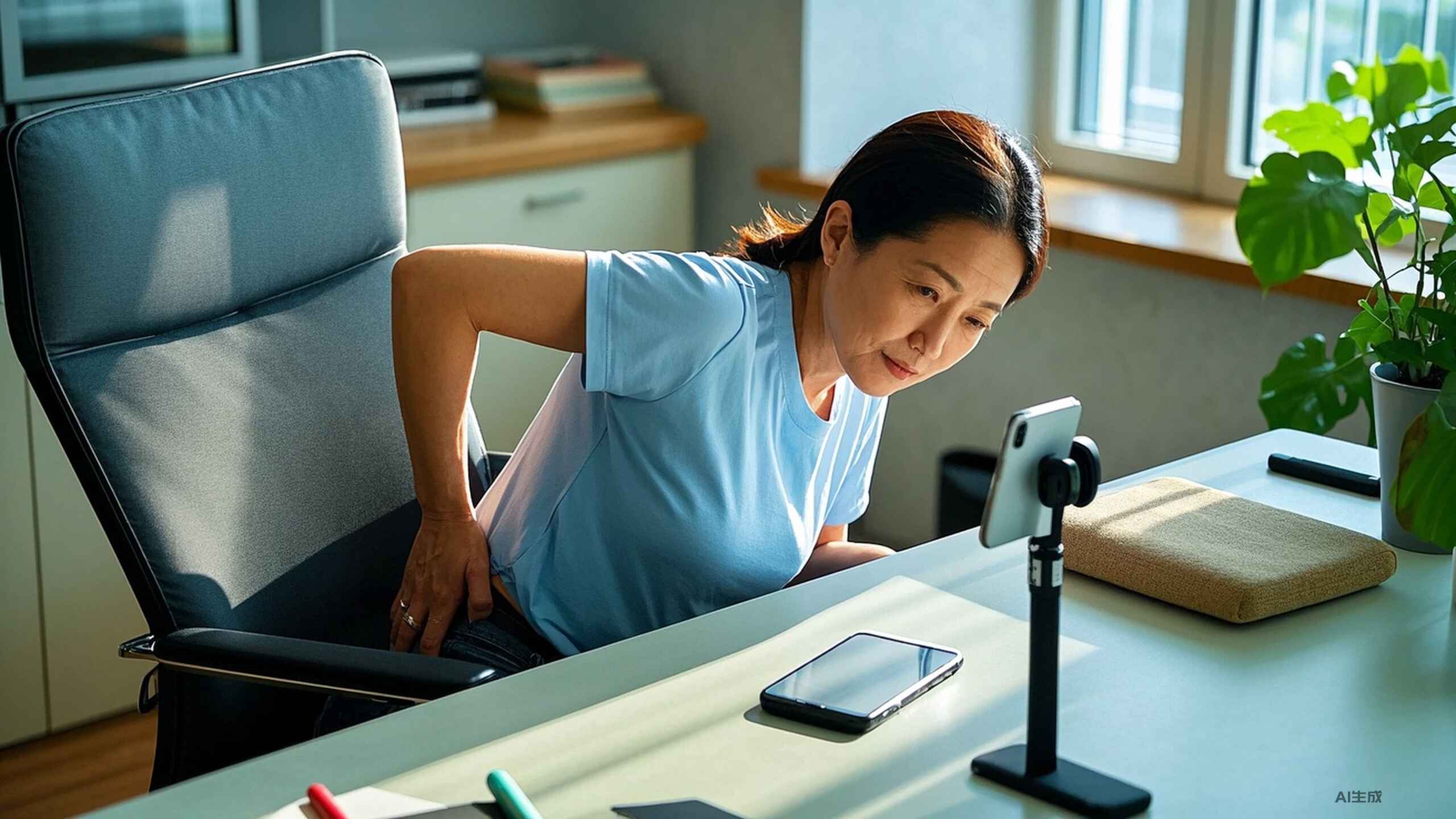 科普，拯救<span style="color: #da4707">久坐</span>族的腰背<span style="color: #da4707">健康</span>：防止腰椎突出的实用指南