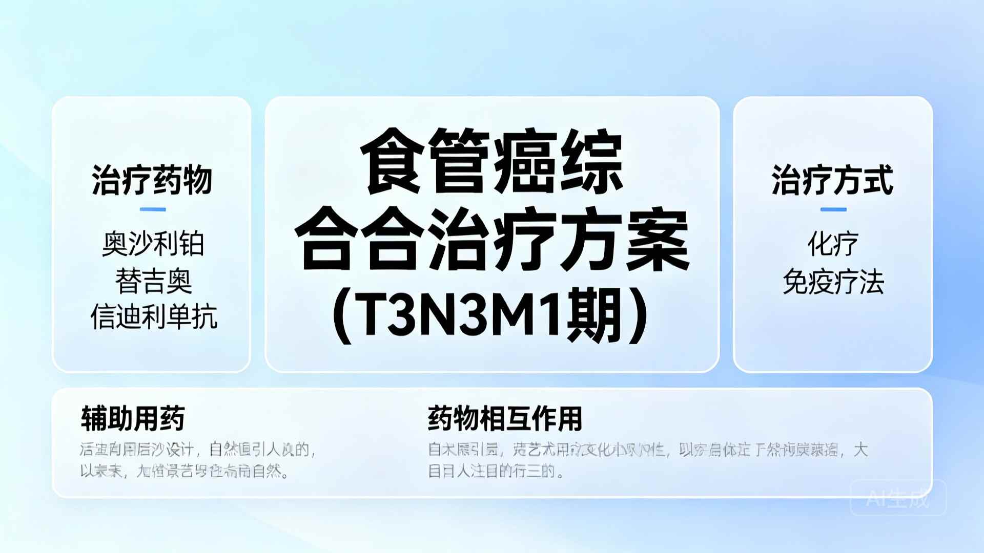 科普，食管癌T<span style="color: #da4707">3</span>N<span style="color: #da4707">3</span>M1分期主要药品用药指南