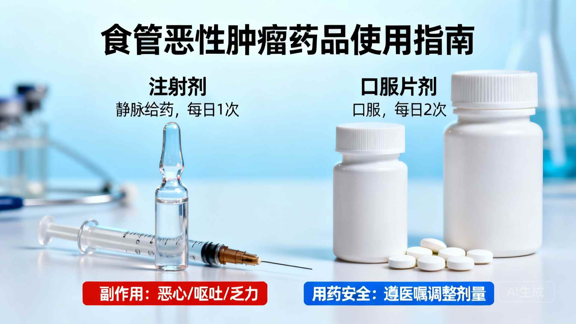 科普,食管恶性肿瘤治疗药品使用指南:安全与实用全解析封面图