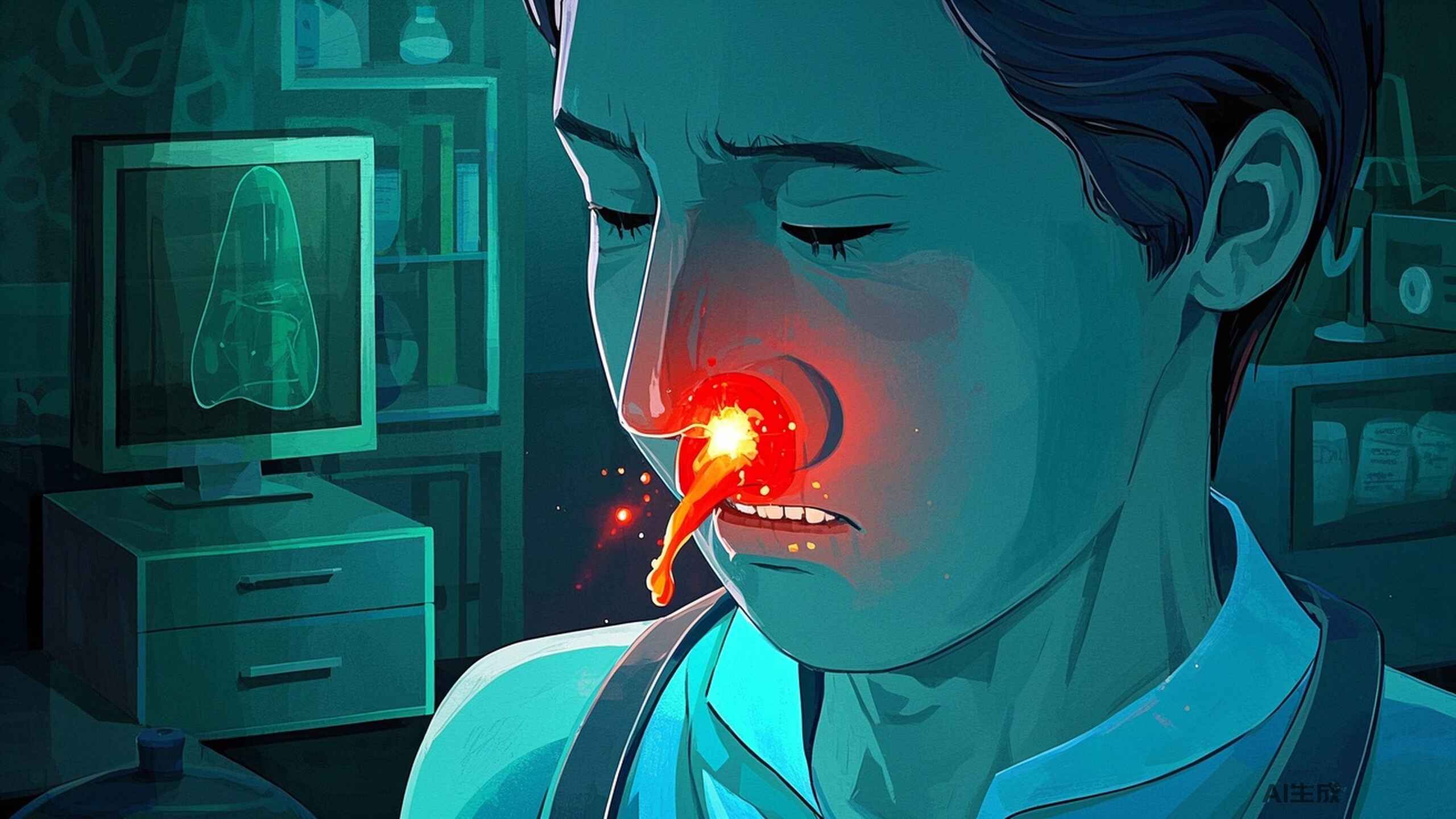 科普，当<span style="color: #da4707">鼻子</span>“打架”：鼻中隔脓肿的症状、<span style="color: #da4707">原因</span>与治疗解析