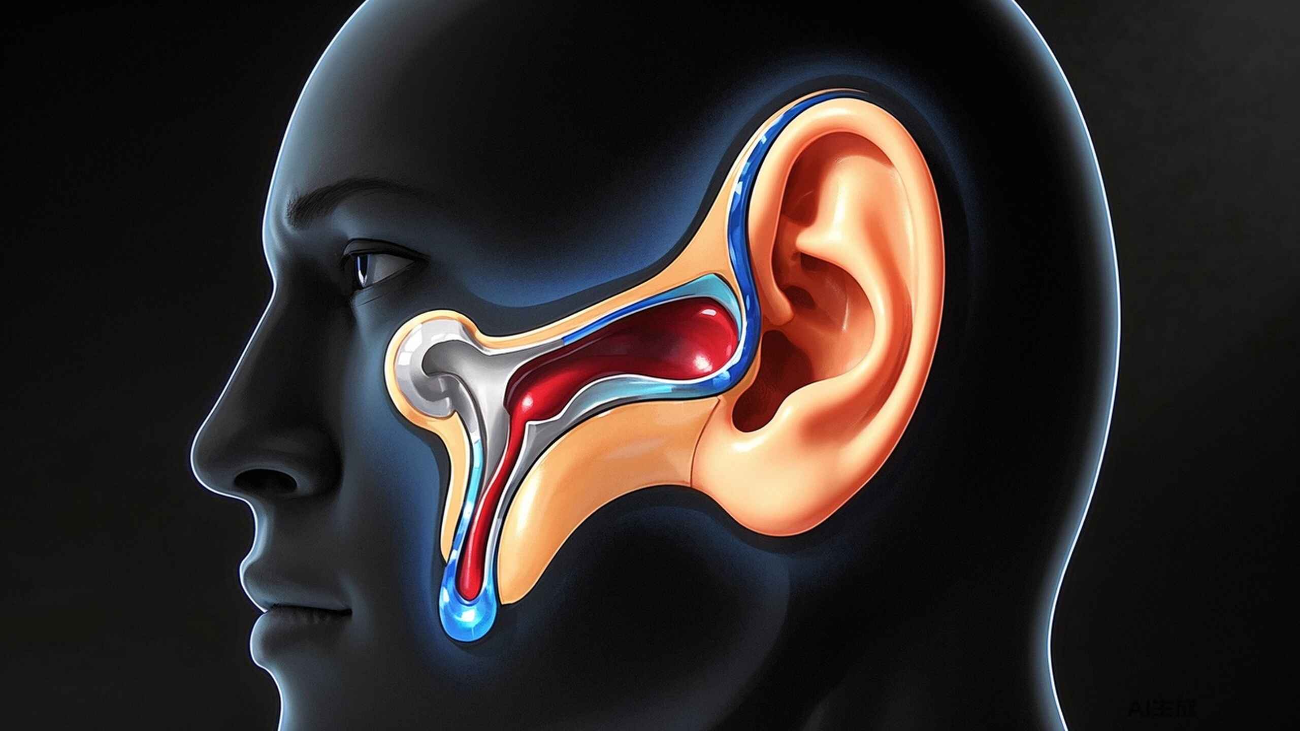 科普，<span style="color: #da4707">中耳</span>炎的真相：<span style="color: #da4707">症状</span>、原因与治疗全攻略