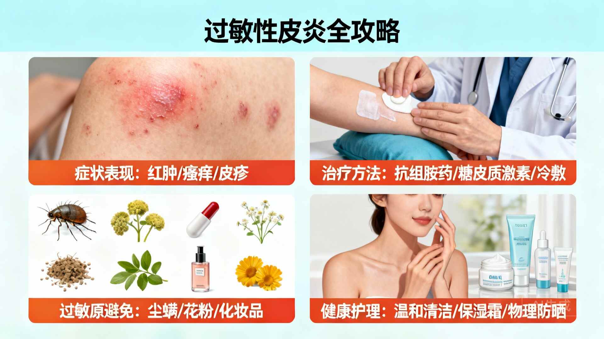 科普,惊!过敏性皮炎:这些你需要了解的潜在健康问题及应对策略封面图