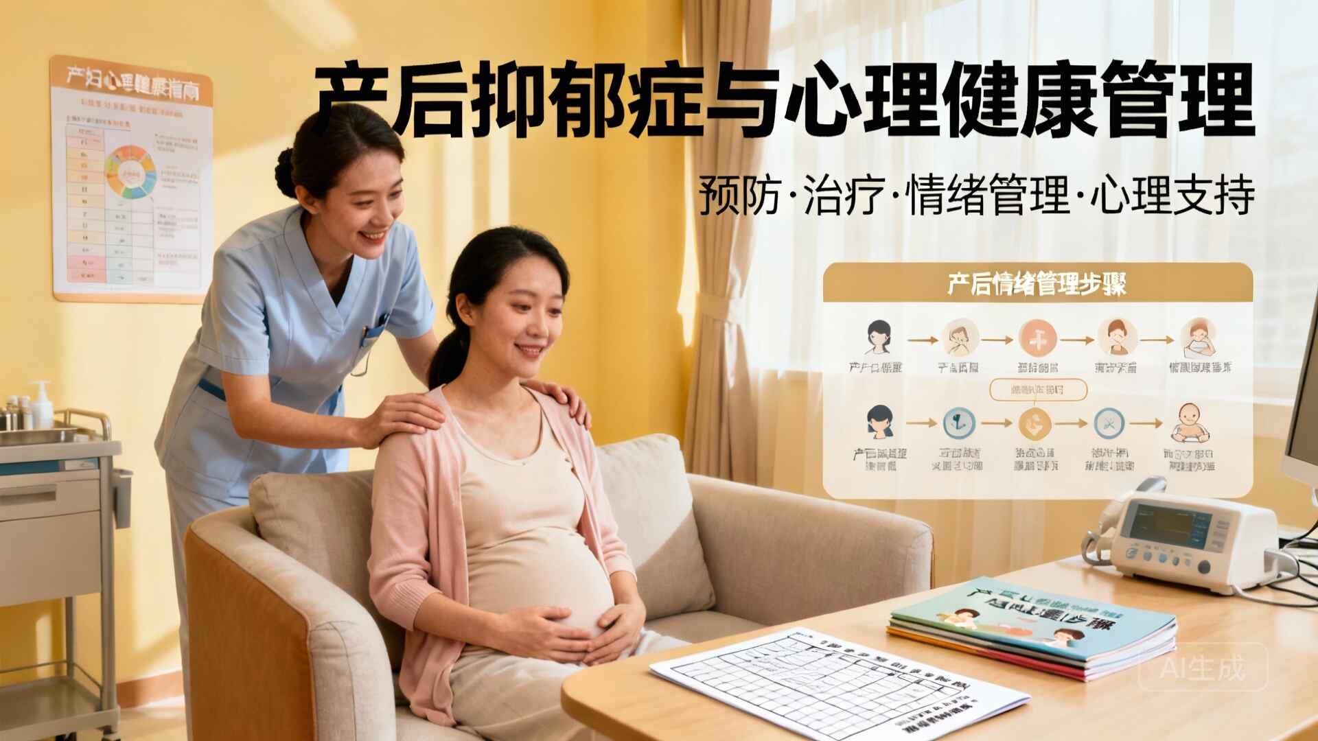 科普，重拾笑容：产后抑郁症的预防与治疗之路封面图