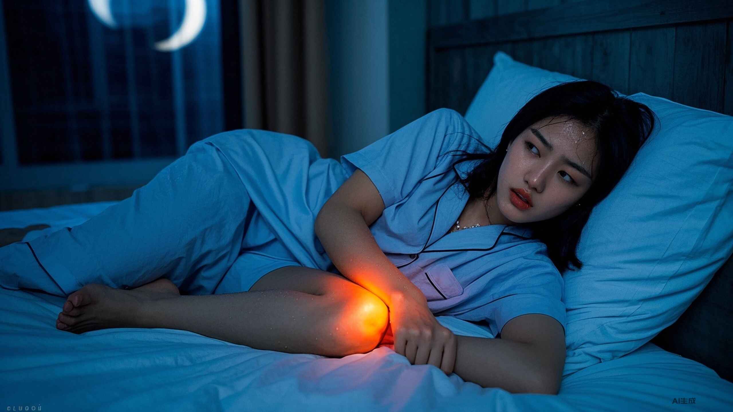科普，揭秘睡覺腿抽筋的原因及緩解方法封面圖