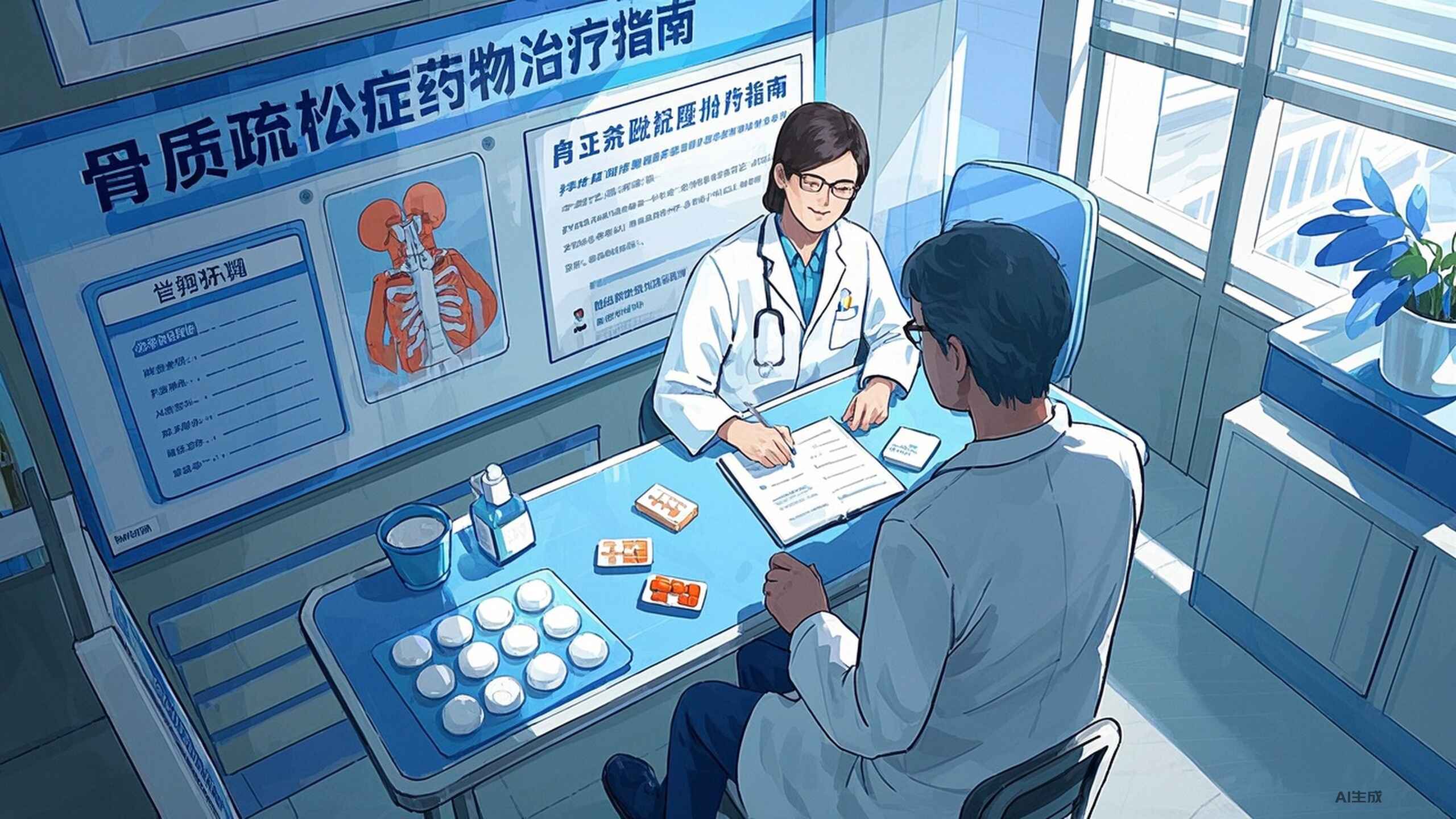 科普，<span style="color: #da4707">骨质疏松症</span>与药物<span style="color: #da4707">治疗</span>指南：守护健康骨骼的全方位策略