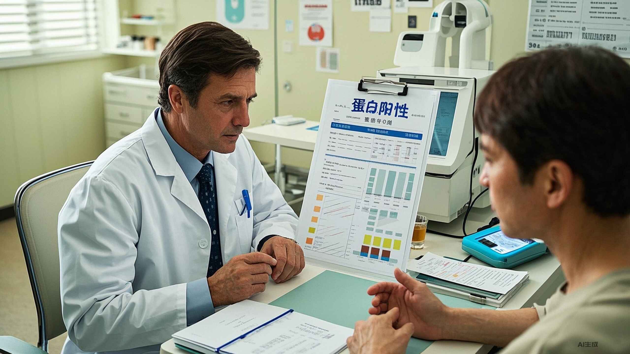 科普，聚焦尿常规：揭开蛋白<span style="color: #da4707">阳性</span>的神秘面纱