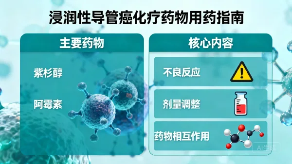 浸润性导管癌常用药品使用全指南