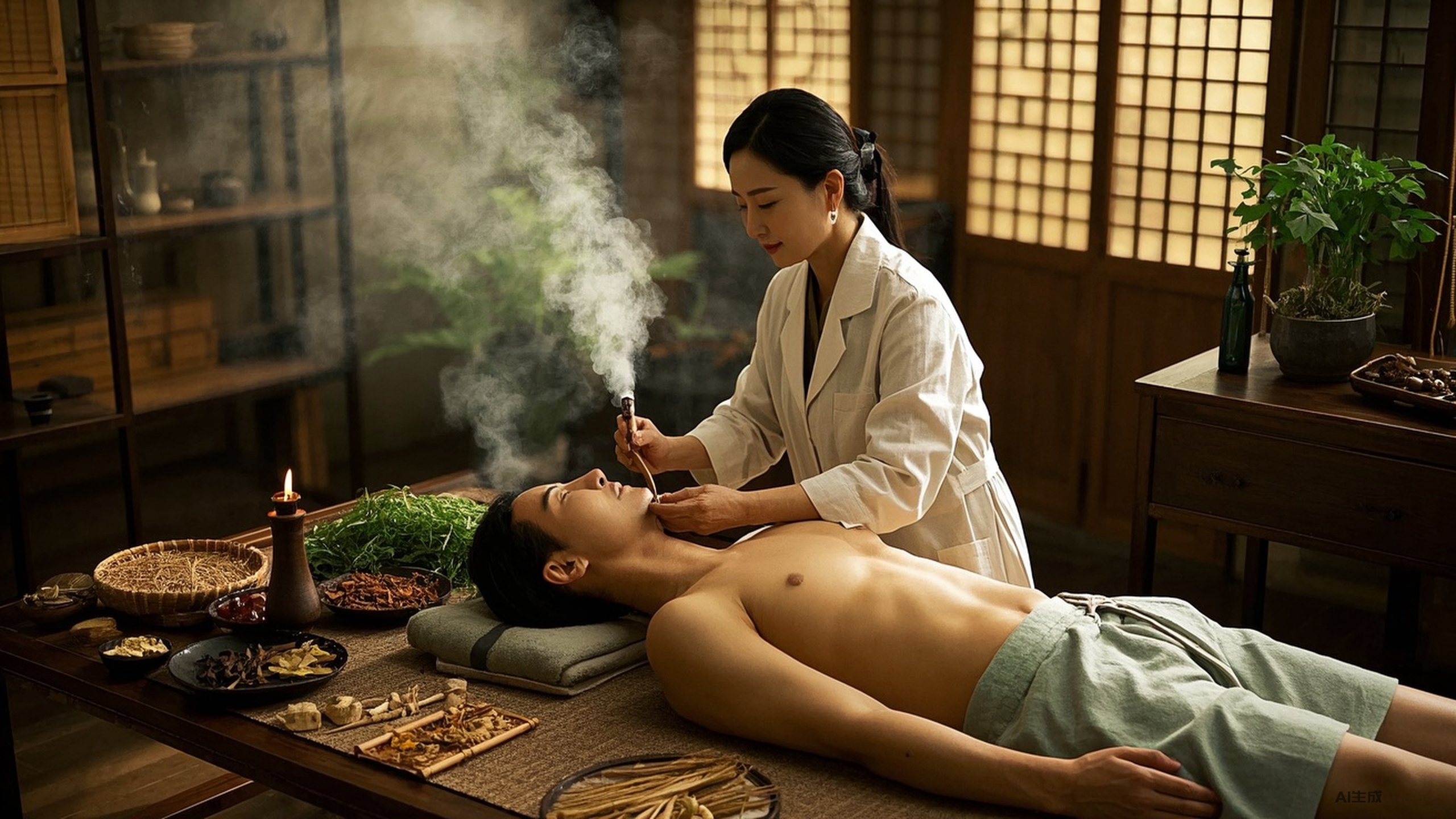 温灸的奥秘：经络与阳气的完美结合