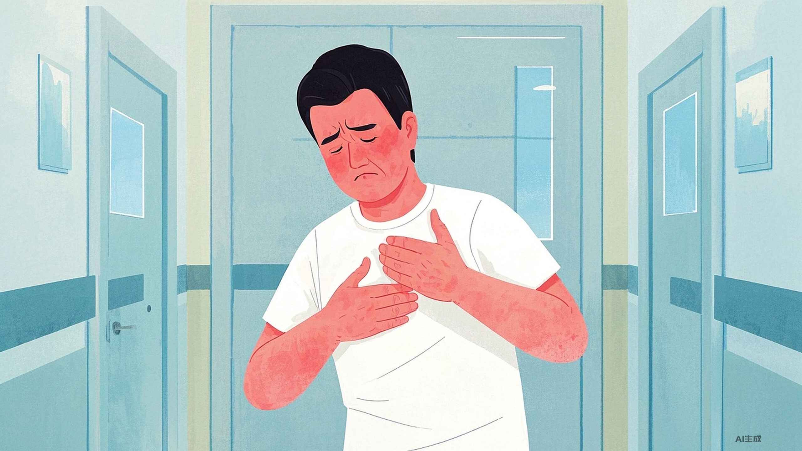 科普，<span style="color: #da4707">皮炎</span>全解析：<span style="color: #da4707">症状</span>、分类与治疗原则