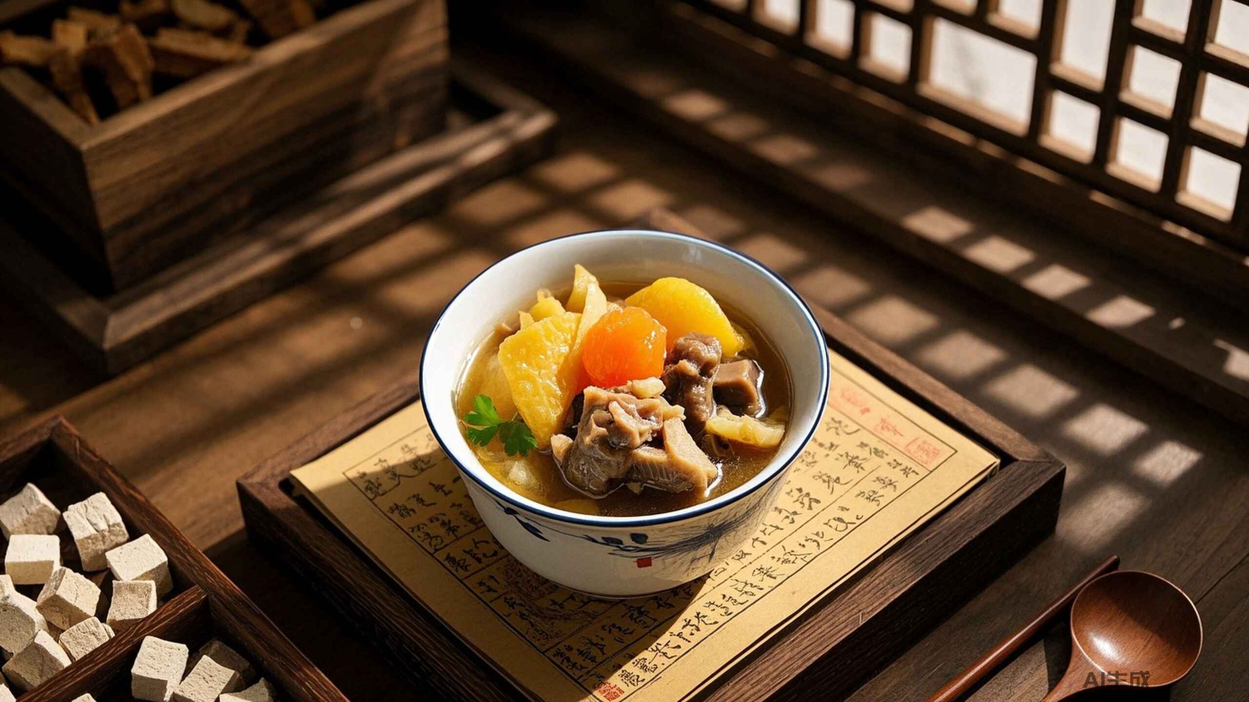 古籍中的消脂智慧：柚子皮<span style="color: #da4707">茯苓</span>牛尾骨如何改写“肥人多痰”体质？