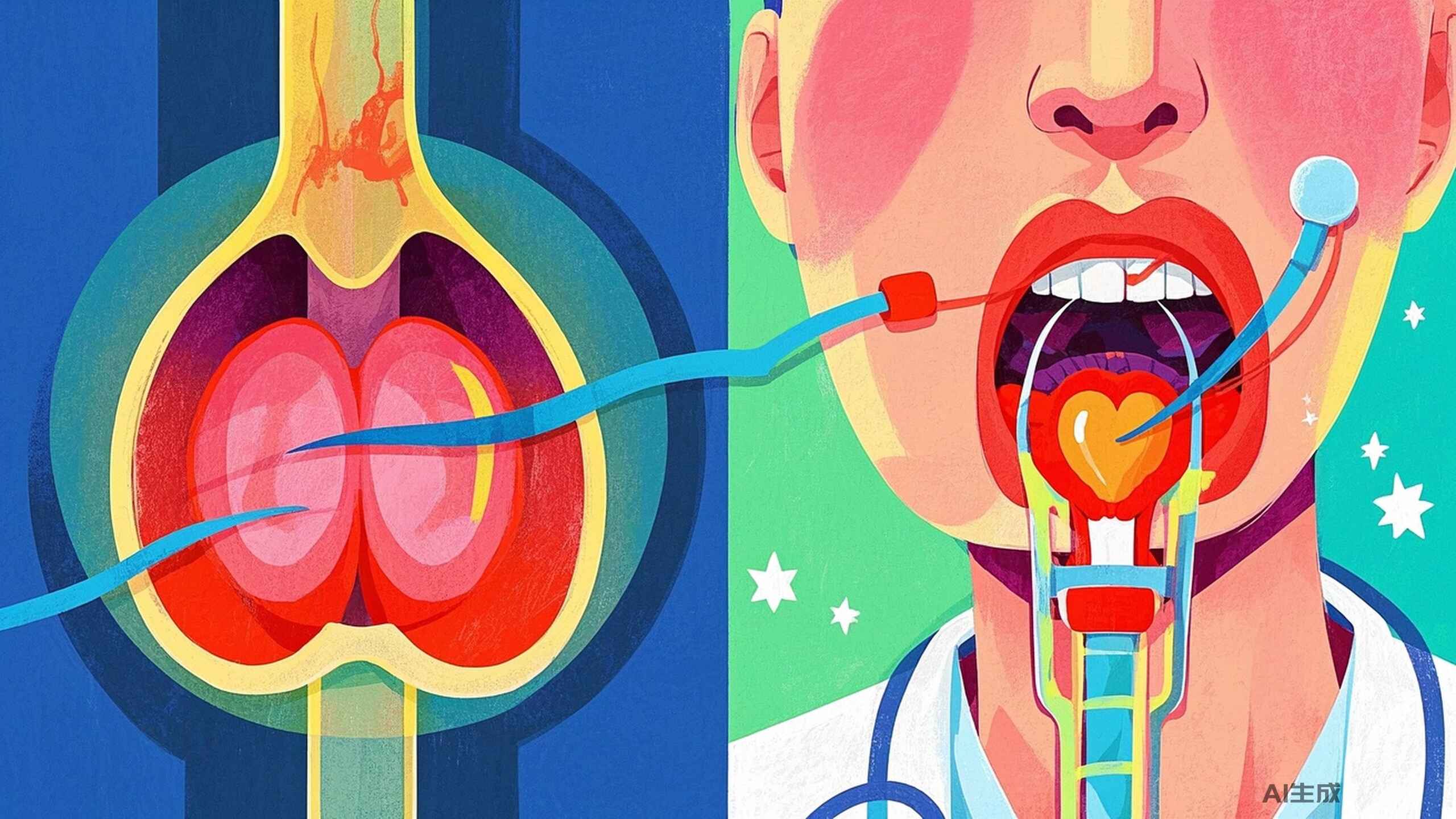 科普，扁桃体炎与咽炎：相似之处与显著差异解析封面图