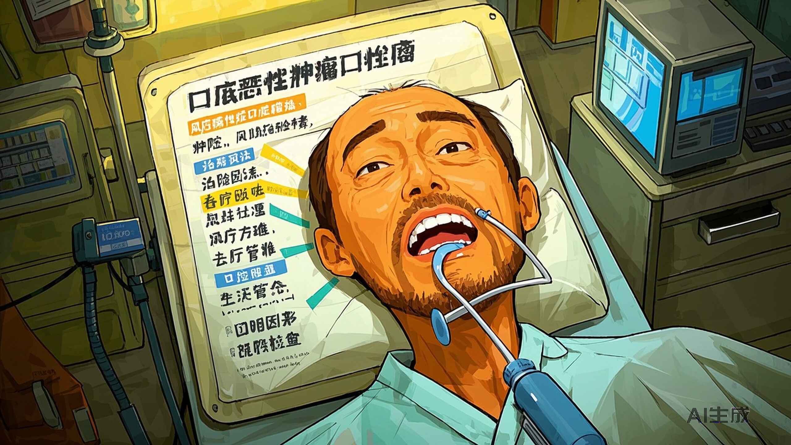 科普，关注口底恶性肿瘤，了解风险、症状与应对方式封面图
