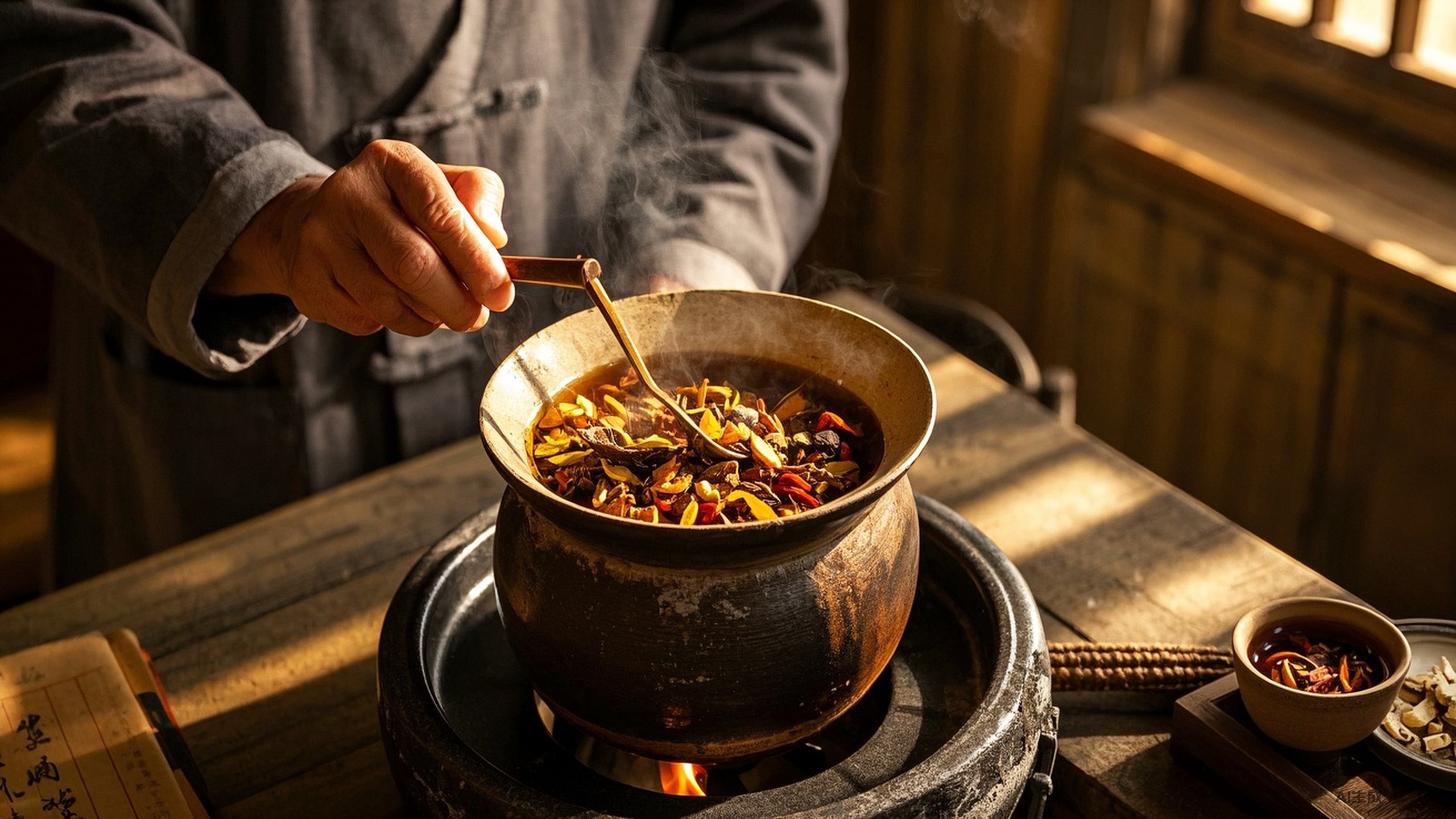 慢煎艺术：中医火候的秘密与判定方法