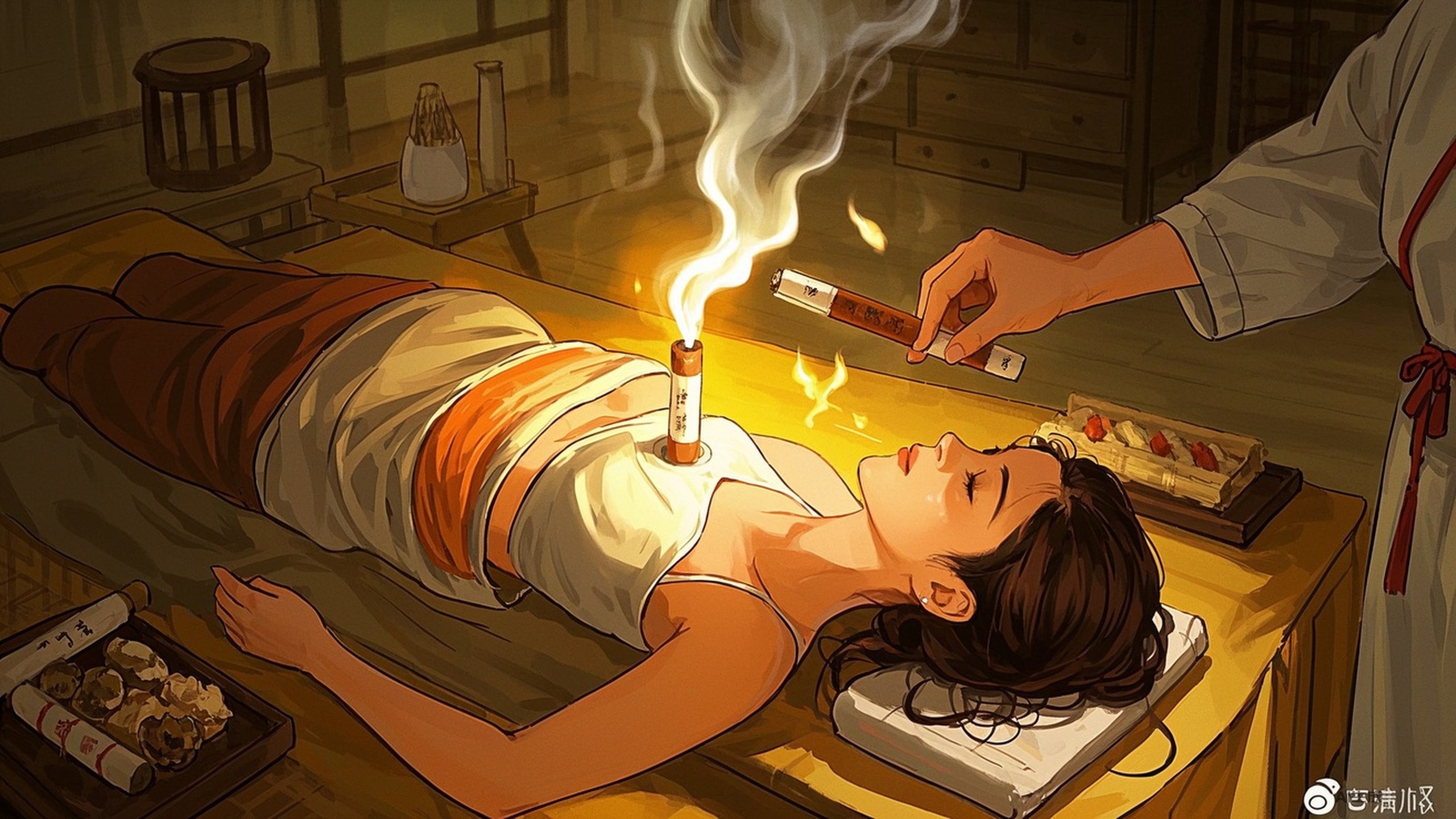 痛经症状与自然疗法:推拿与艾灸的有效结合