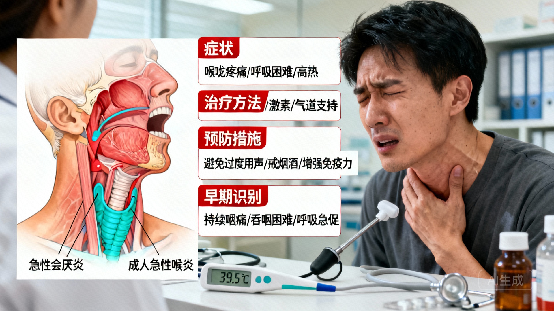 急性会厌炎的影响、症状及治疗指南
