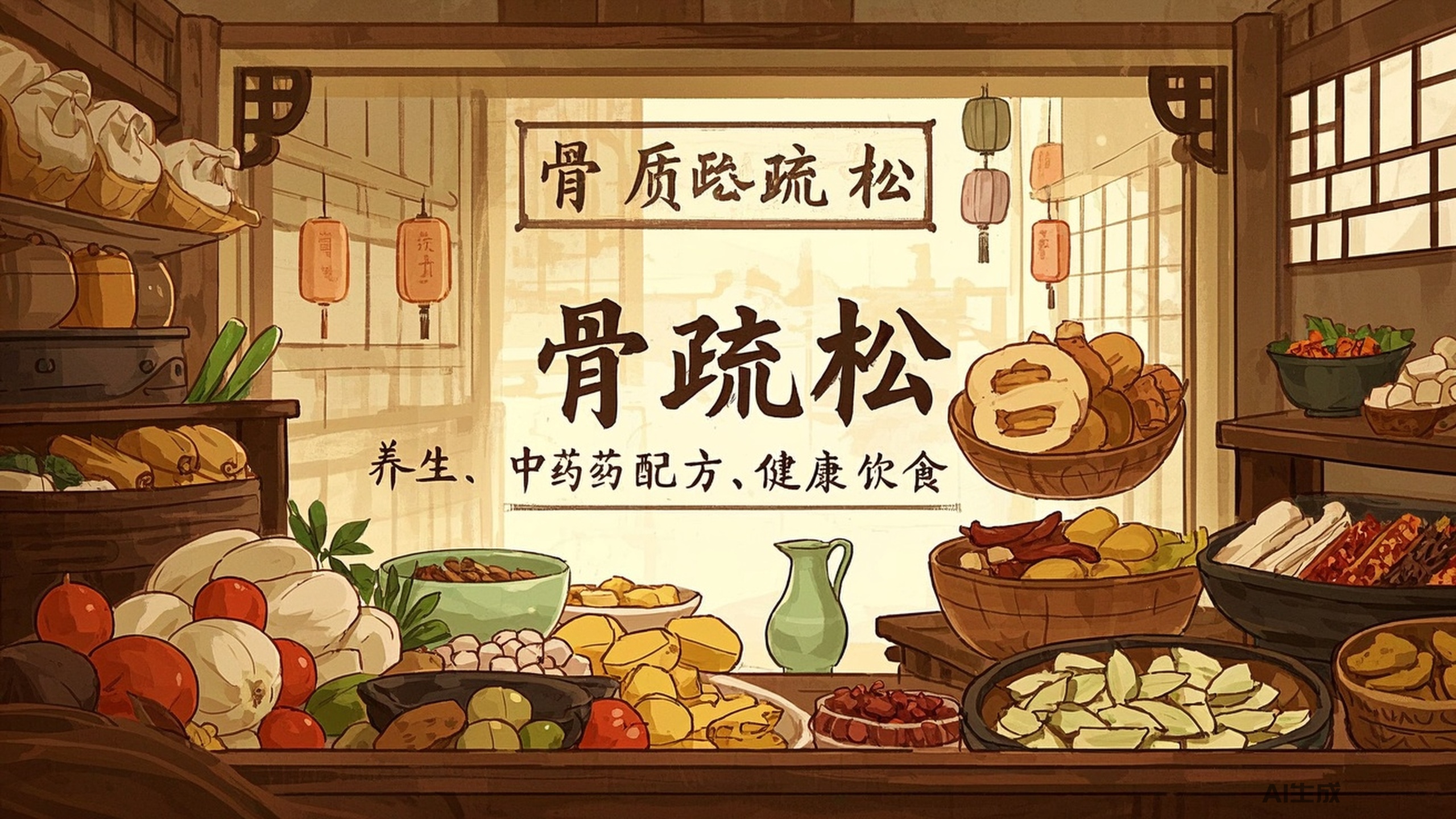 骨质疏松:中医与药膳的华丽结合,助您重塑骨骼健康