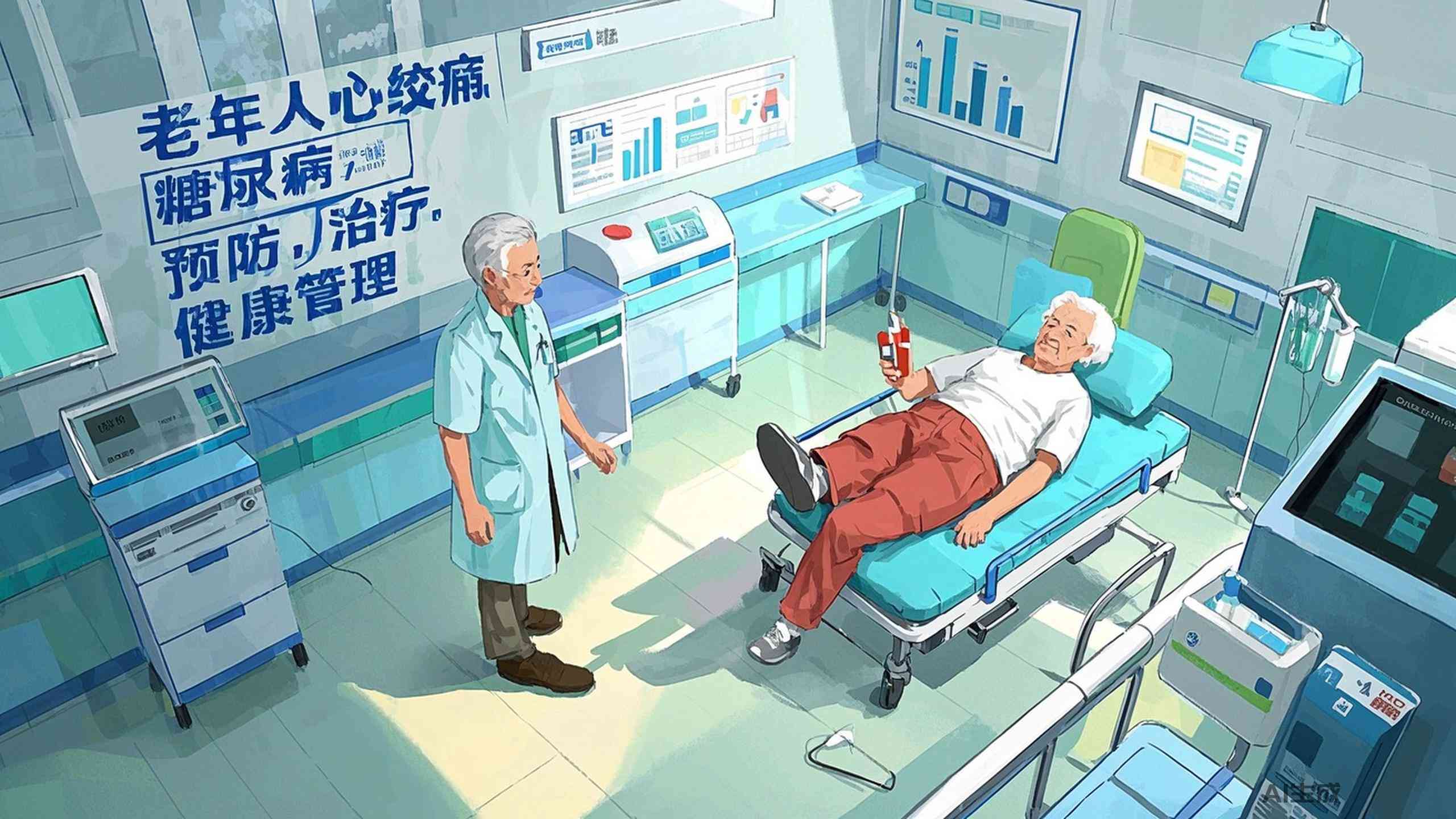 老年人心绞痛、<span style="color: #da4707">高烧</span>与糖尿病三者共存！—健康从预防与治疗开始