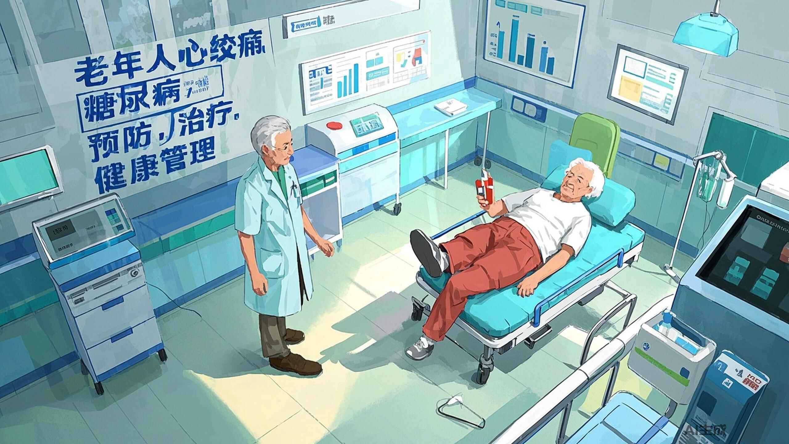 科普，老年人心绞痛、<span style="color: #da4707">高烧</span>与糖尿病三者共存！—健康从预防与治疗开始