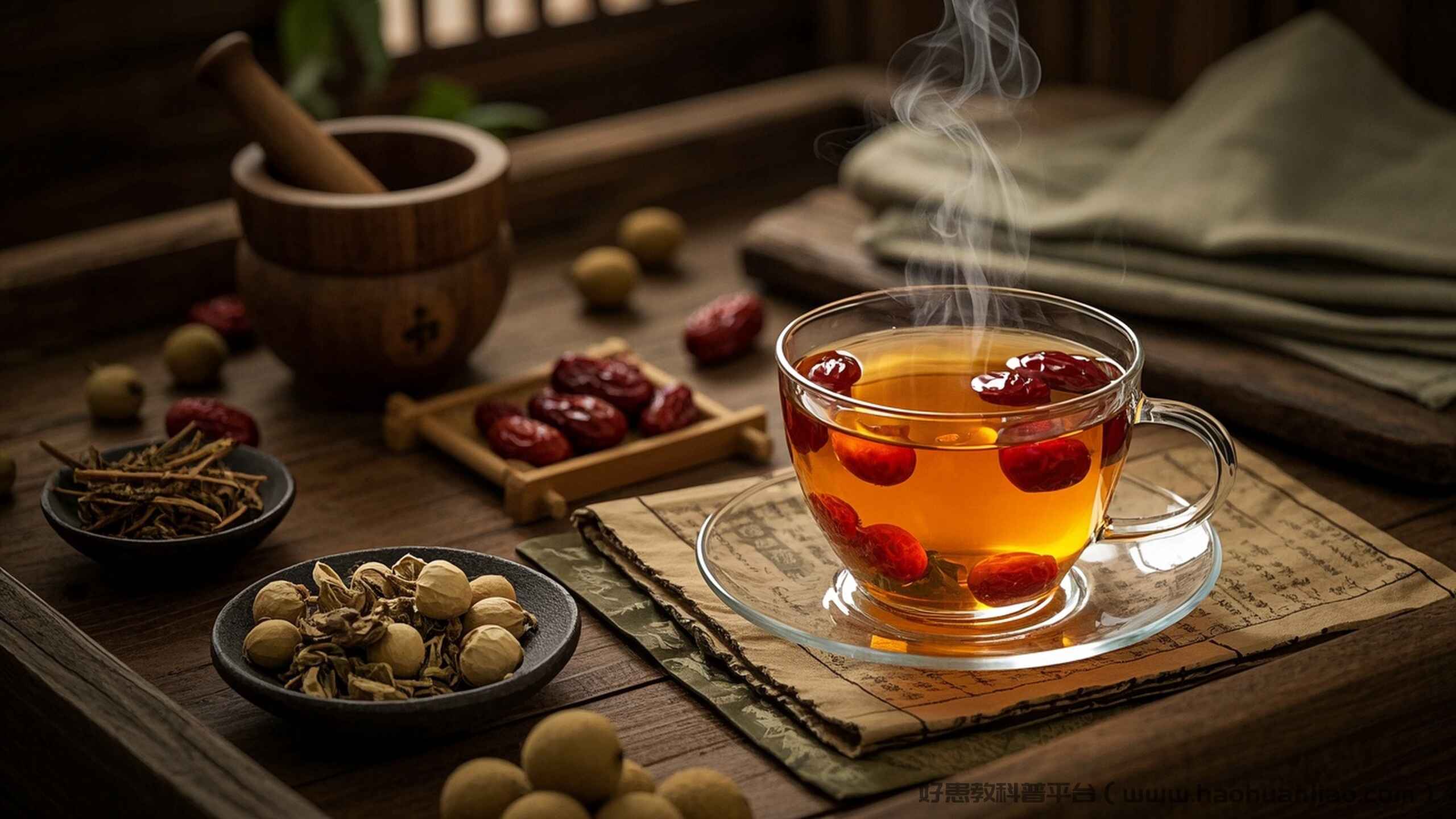 红枣桂圆茶:东方女人的暖宫密码