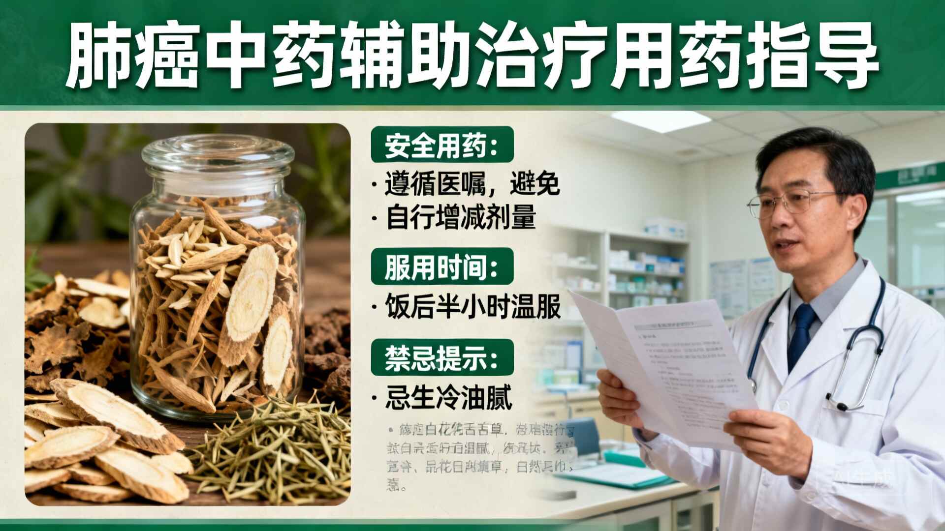 科普，肺癌四期患者常用中药及安全用药指南 🌱