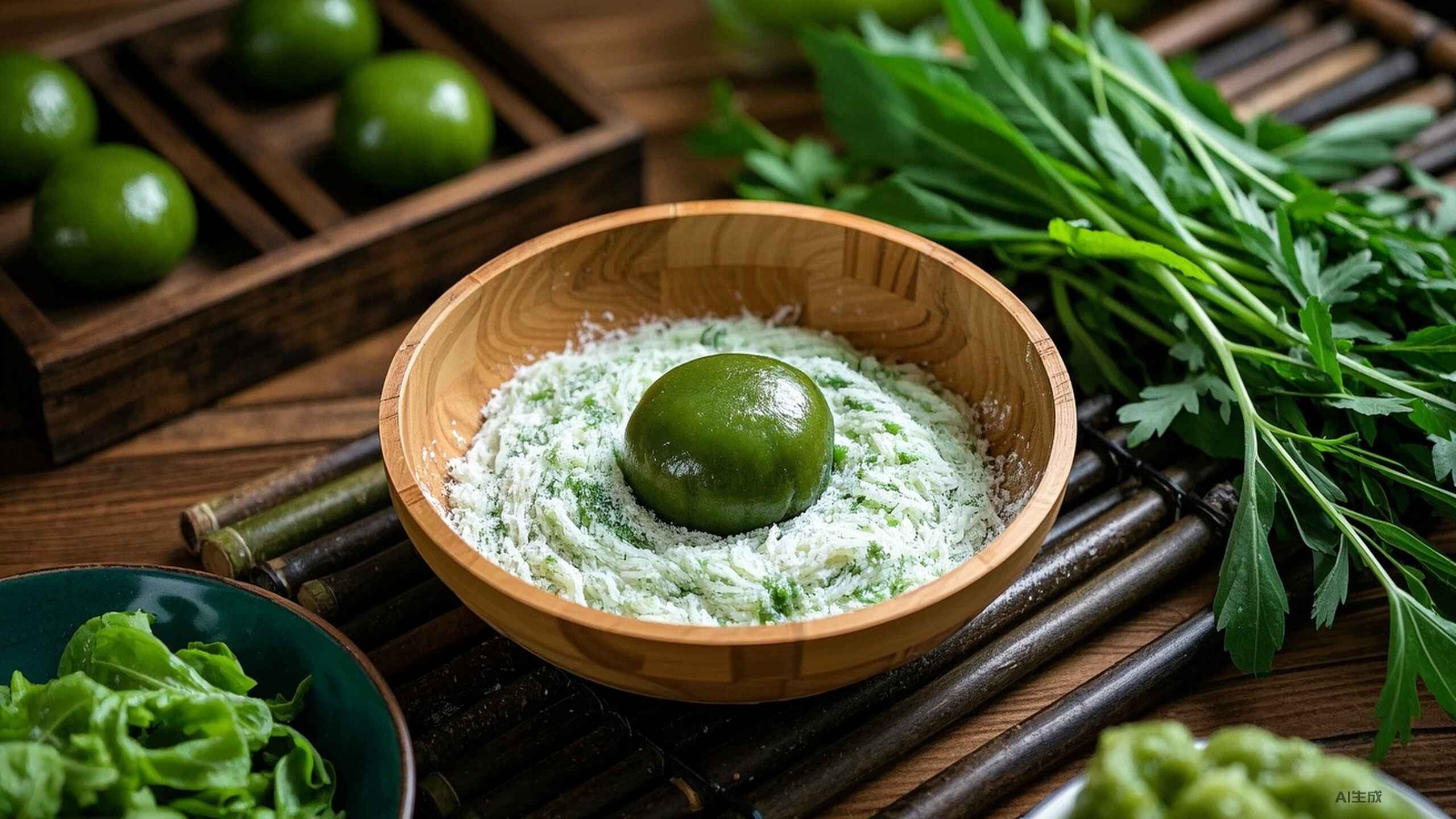 科普，春意盎然：<span style="color: #da4707">低糖</span>版清明青团的健康制作指南