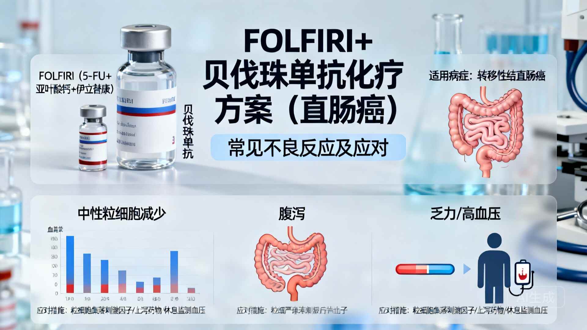 科普,FOLFIRI与贝伐珠单抗方案用药全指南——直肠癌T3N2M1治疗专属封面图