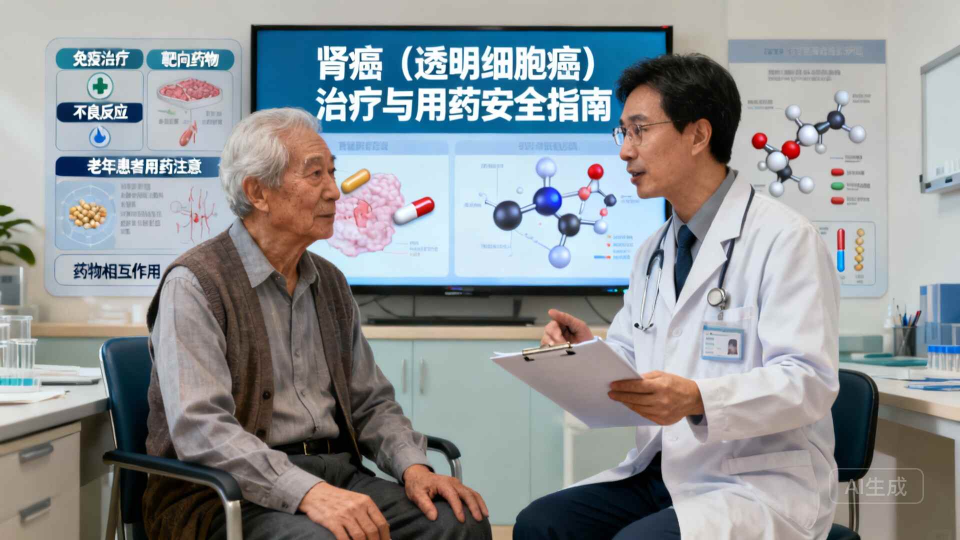 科普，<span style="color: #da4707">肾癌</span>四期透明细胞癌<span style="color: #da4707">用药</span><span style="color: #da4707">安全</span>指南：免疫联合靶向治疗的实用细节