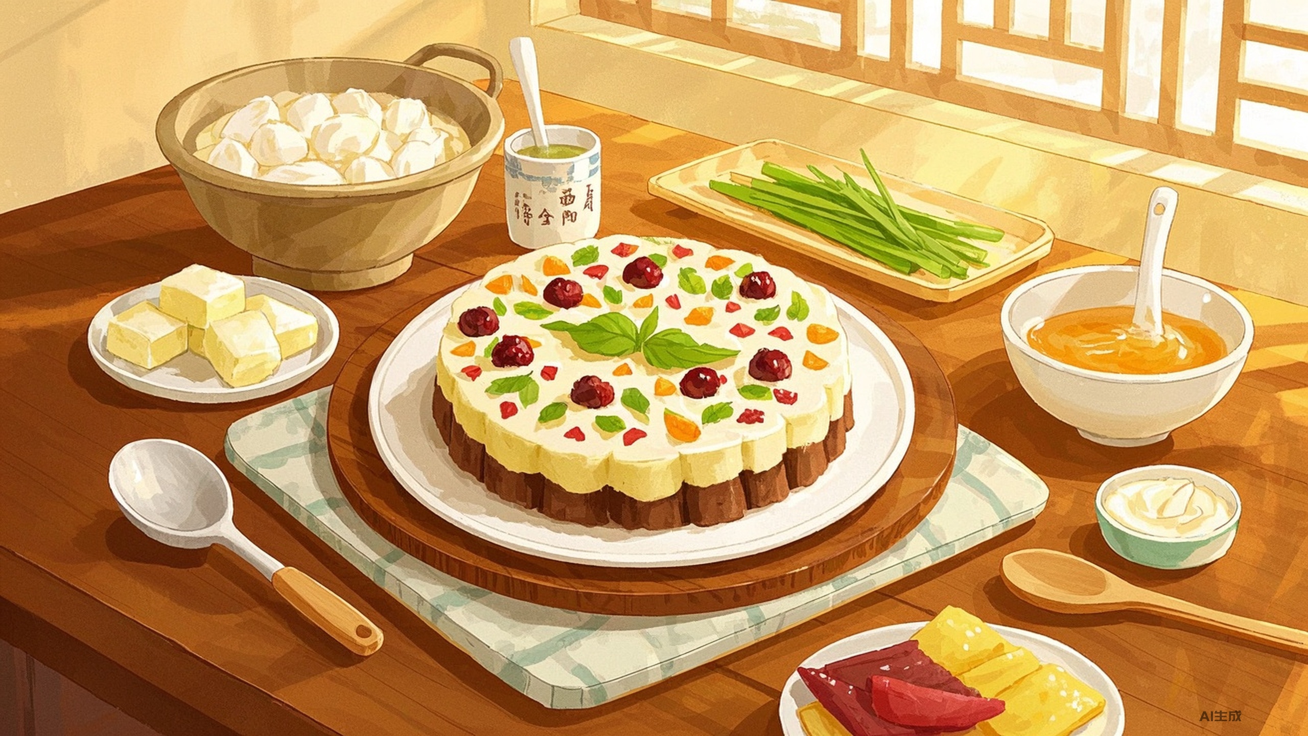 低脂重阳糕：健康与传统的完美结合