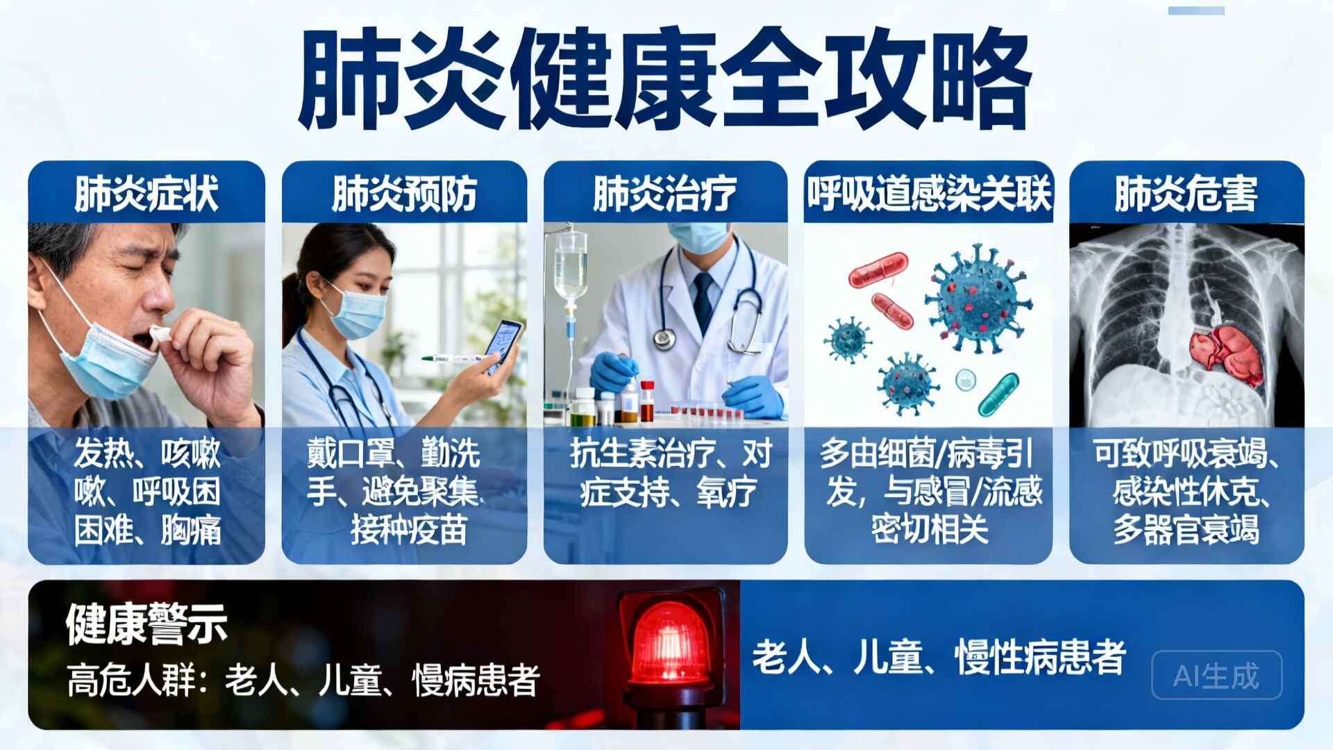 科普,肺炎的隐忧——为何不容小觑!封面图