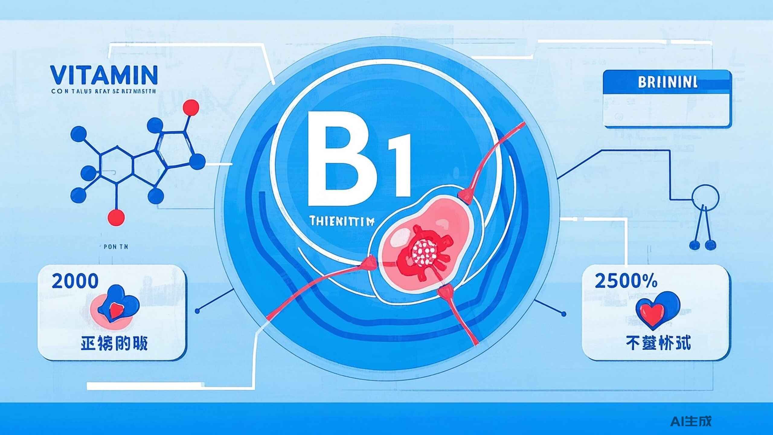 科普，解码维生素B1缺乏症：病因分析与补充建议封面图