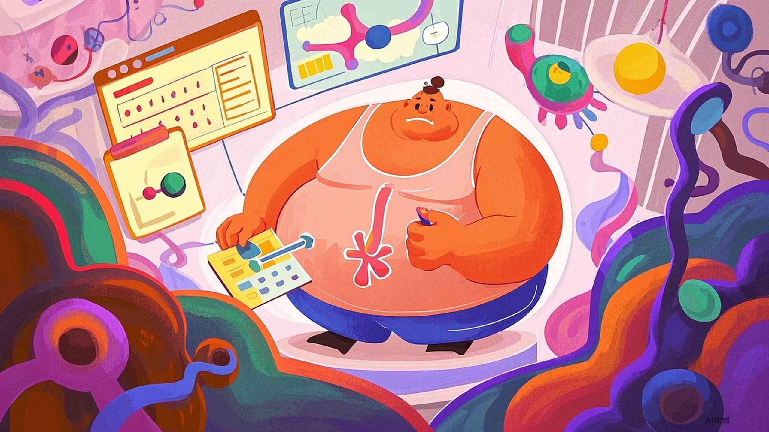 科普，探索肥胖症的内分泌迷宫：调节机制解密封面图