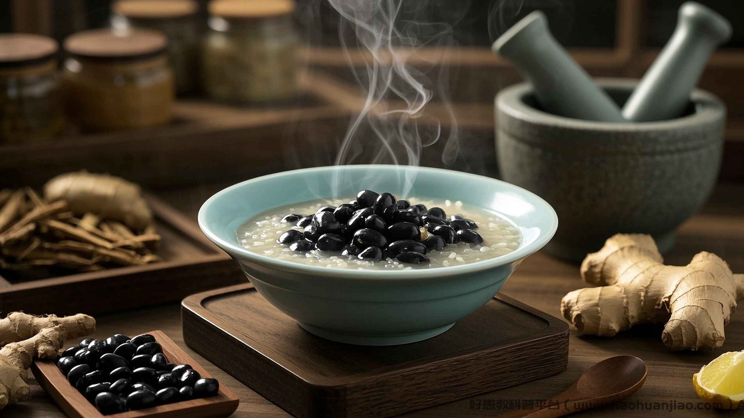 姜桂黑豆粥：温阳化湿的千年瘦身<span style="color: #da4707">方</span>