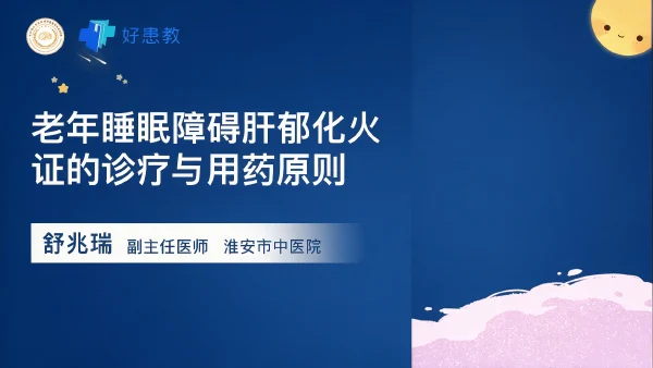 老年睡眠障碍肝郁化火证的诊疗与用药原则